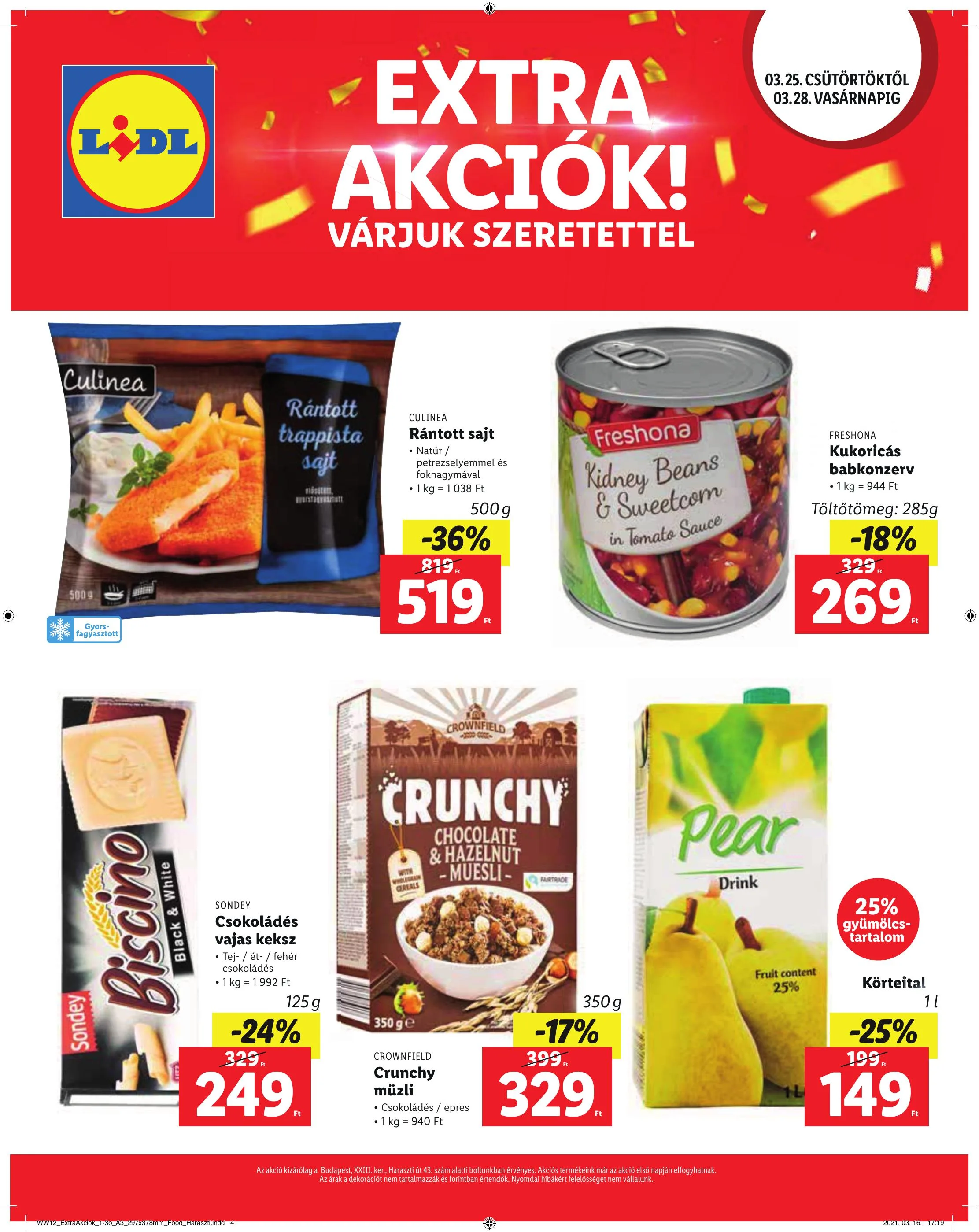 Lidl akciós újság Soroksar 03.25–03.28 – 4. oldal