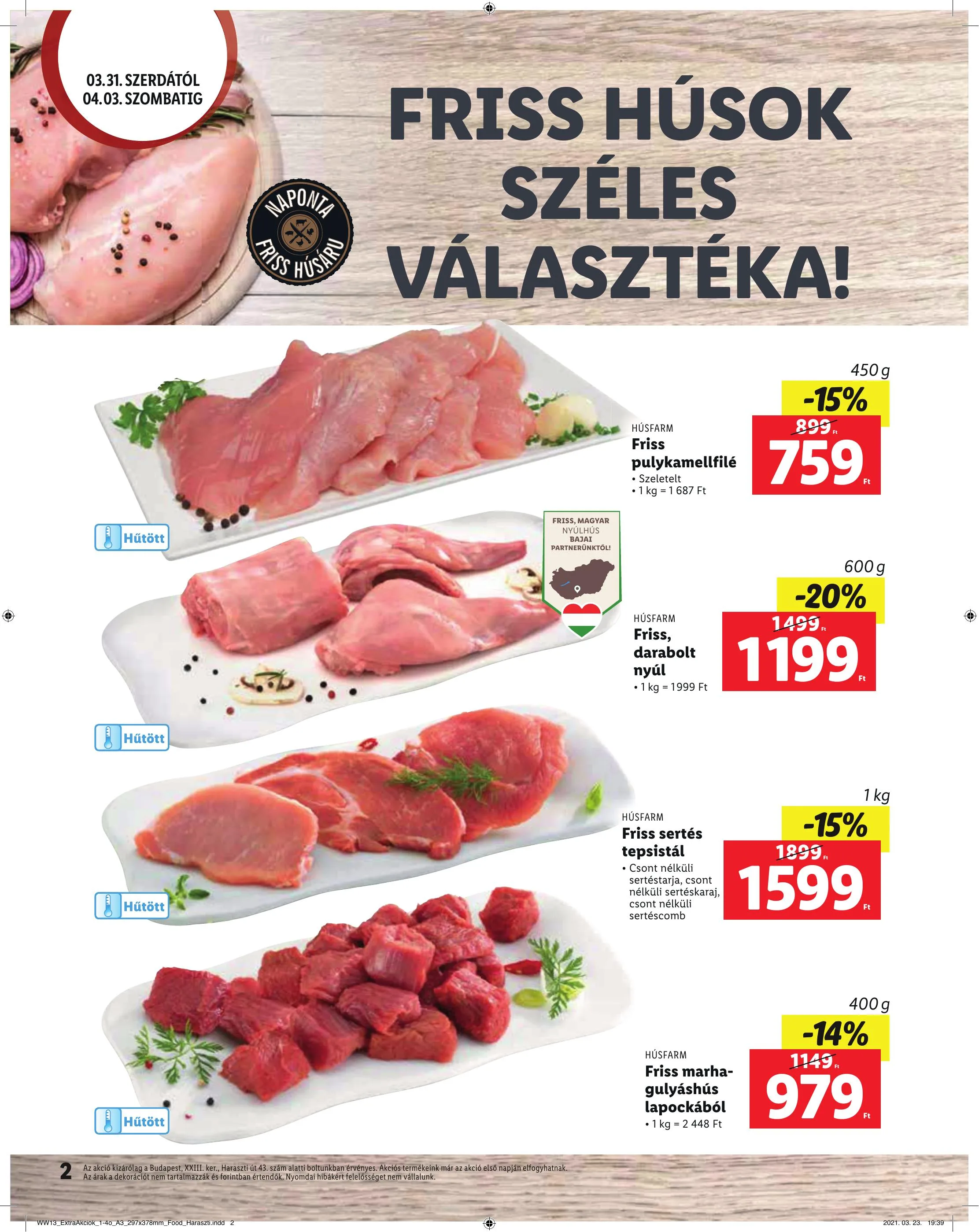 Lidl akciós újság Soroksar 03.31–04.03 – 2. oldal