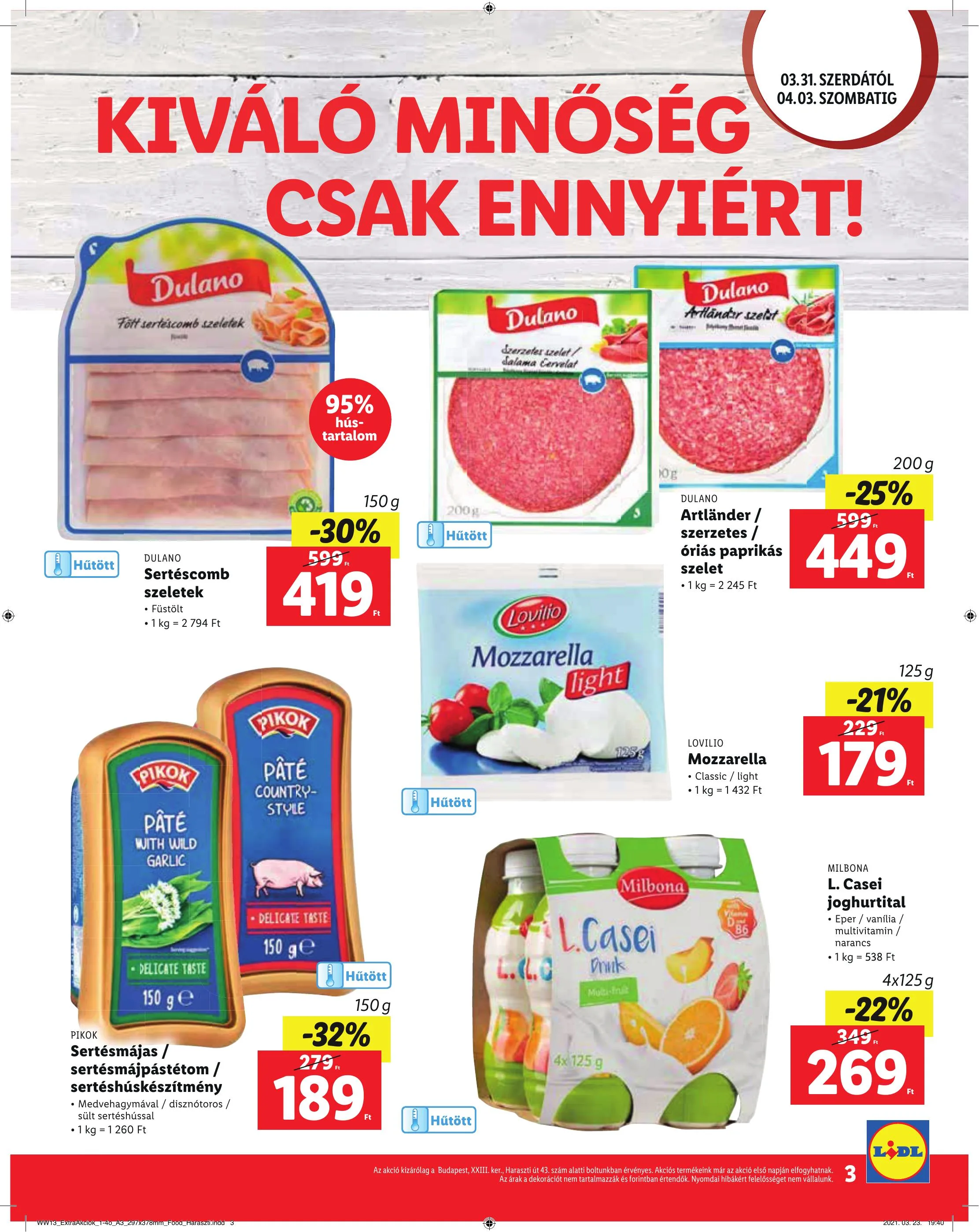 Lidl akciós újság Soroksar 03.31–04.03 – 3. oldal