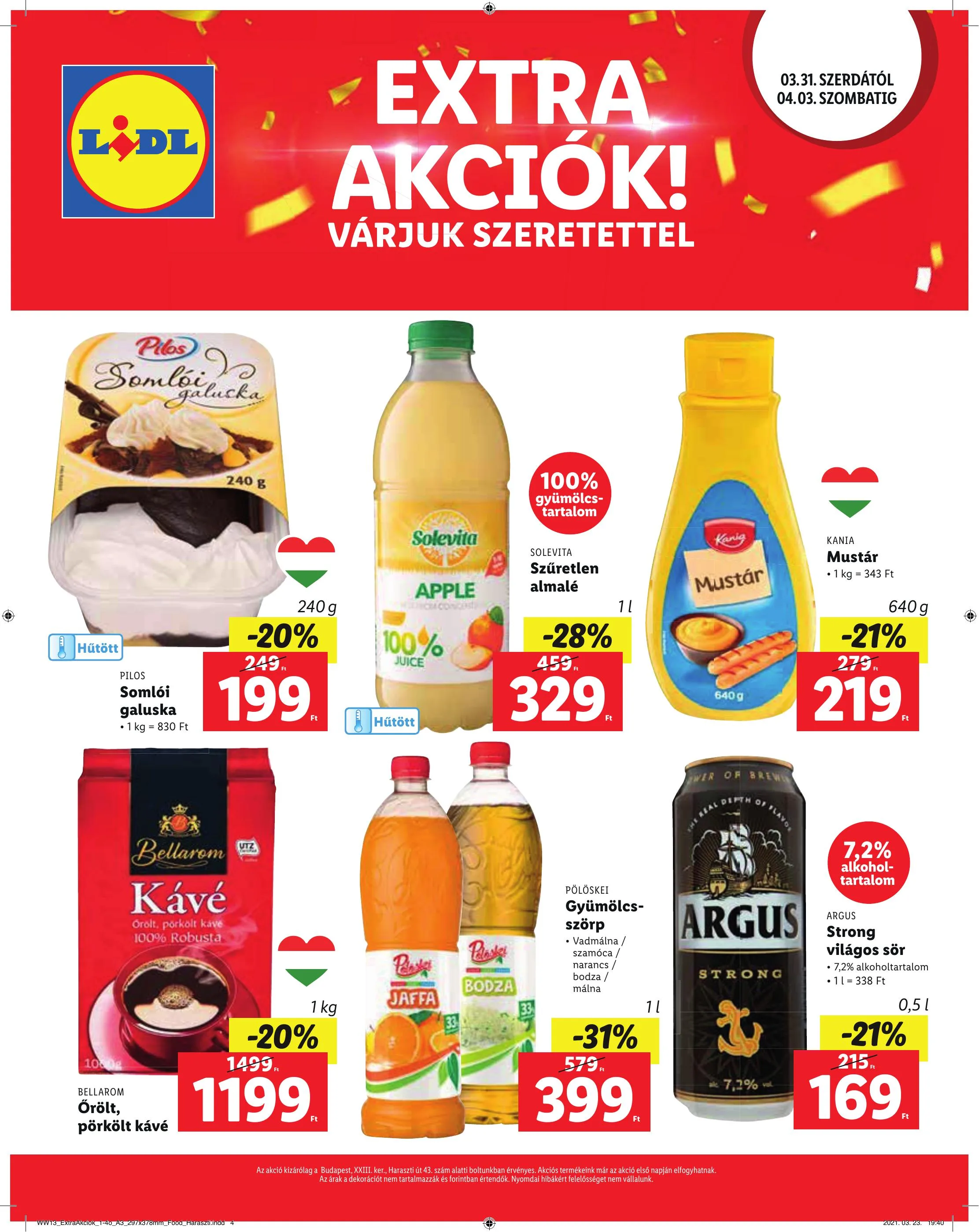 Lidl akciós újság Soroksar 03.31–04.03 – 4. oldal