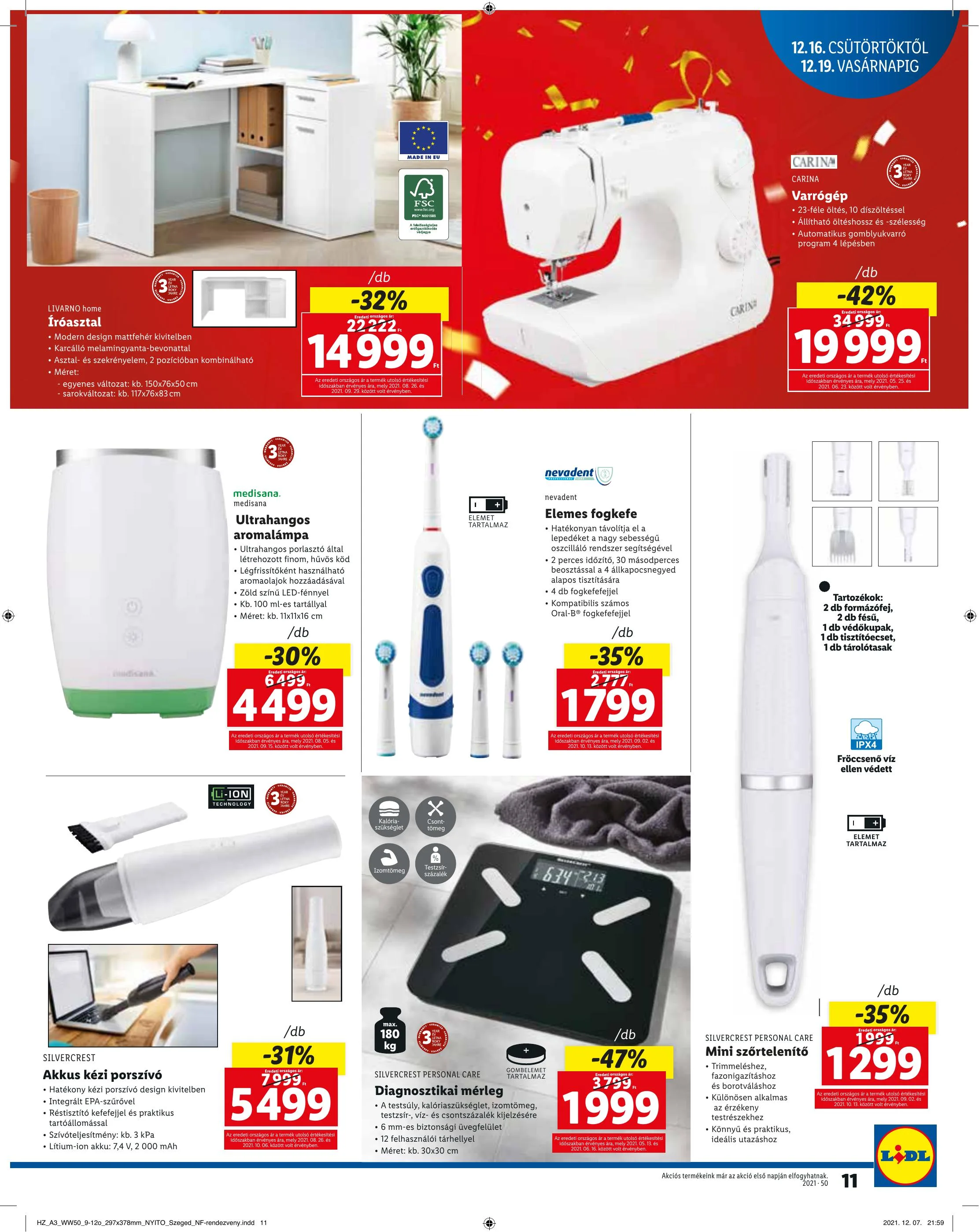 Lidl akciós újság Szeged 12.16–12.19 – 11. oldal