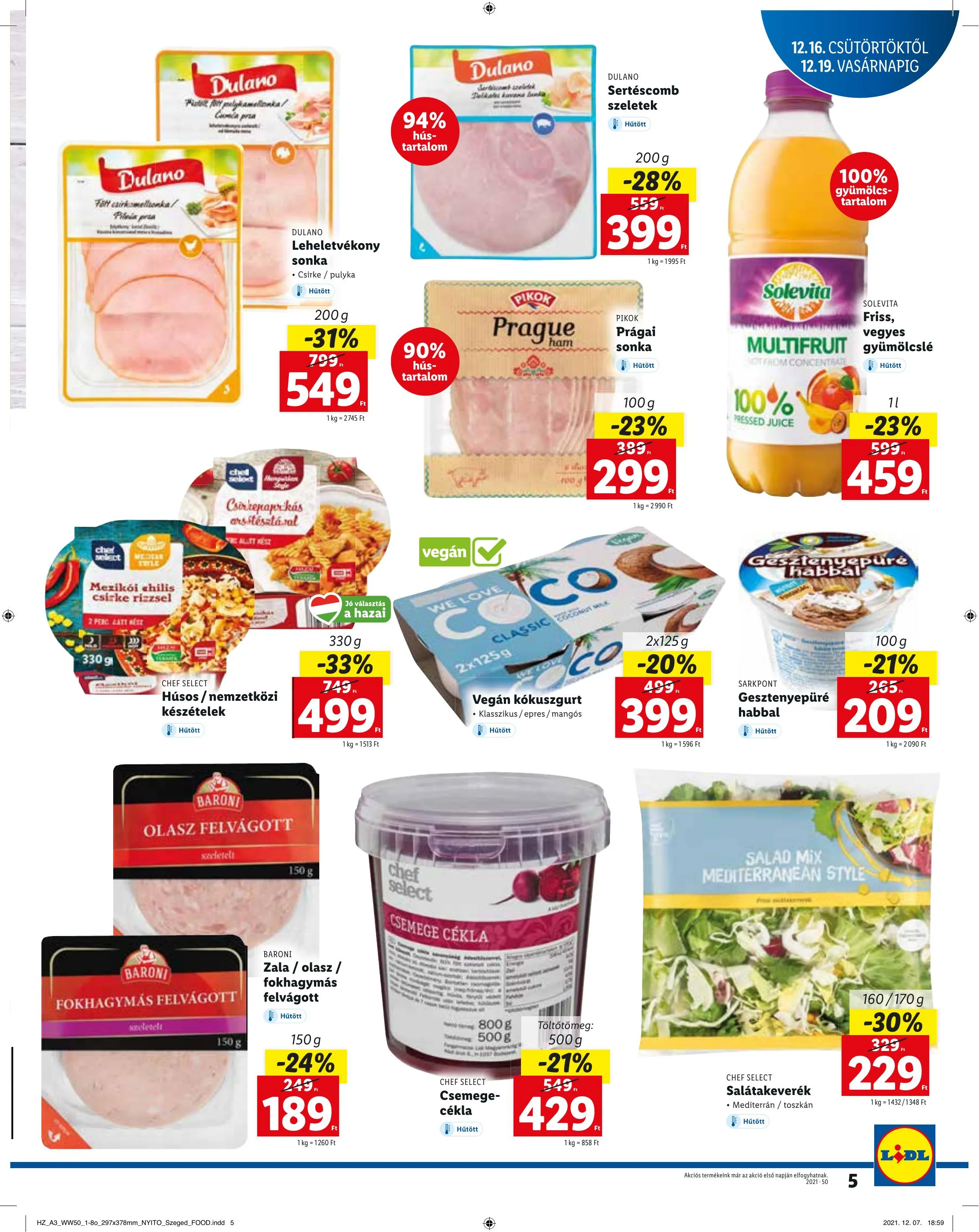 Lidl akciós újság Szeged 12.16–12.19 – 5. oldal