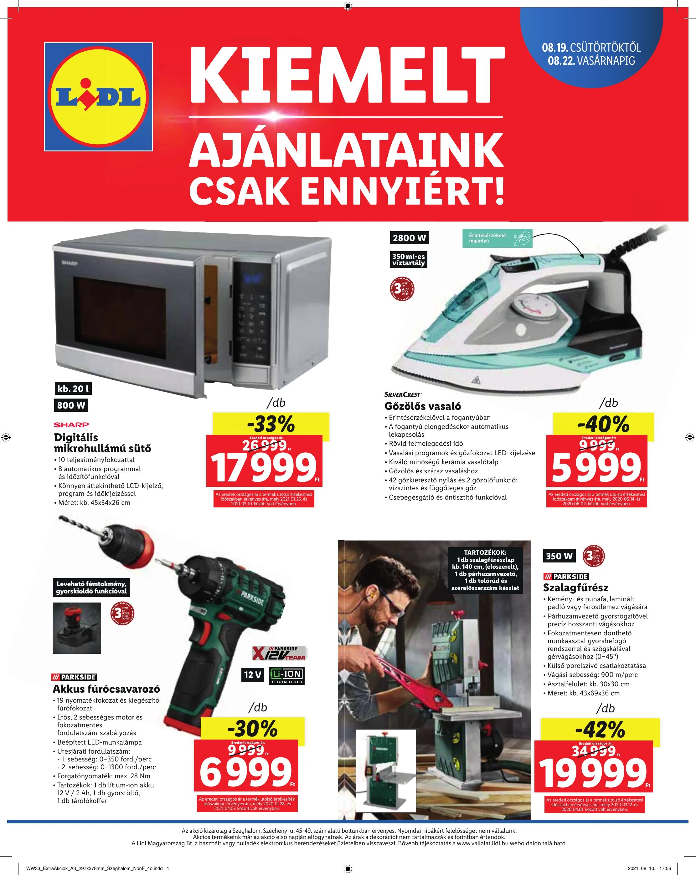 Lidl akciós újság Szeghalom 08.19–08.22 – 4. oldal