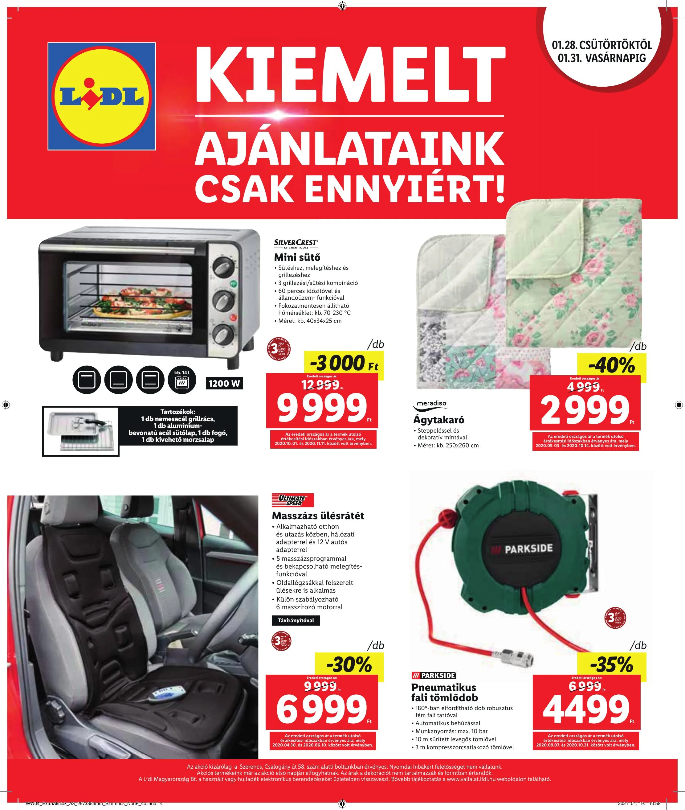 Lidl akciós újság Szerencs 01.28–01.31 – 4. oldal