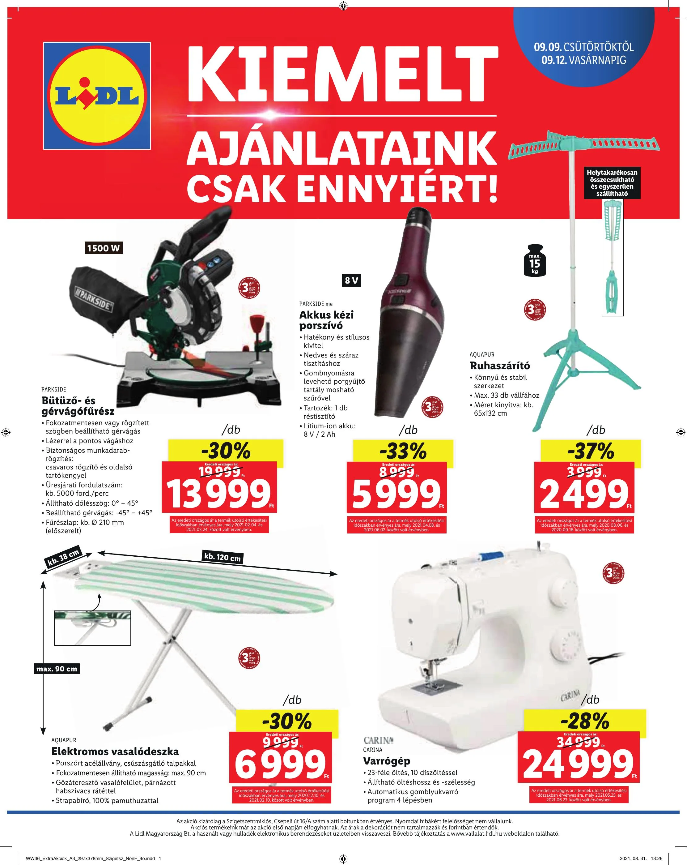 Lidl akciós újság Szigetszentmiklos 09.09–09.12 – 4. oldal