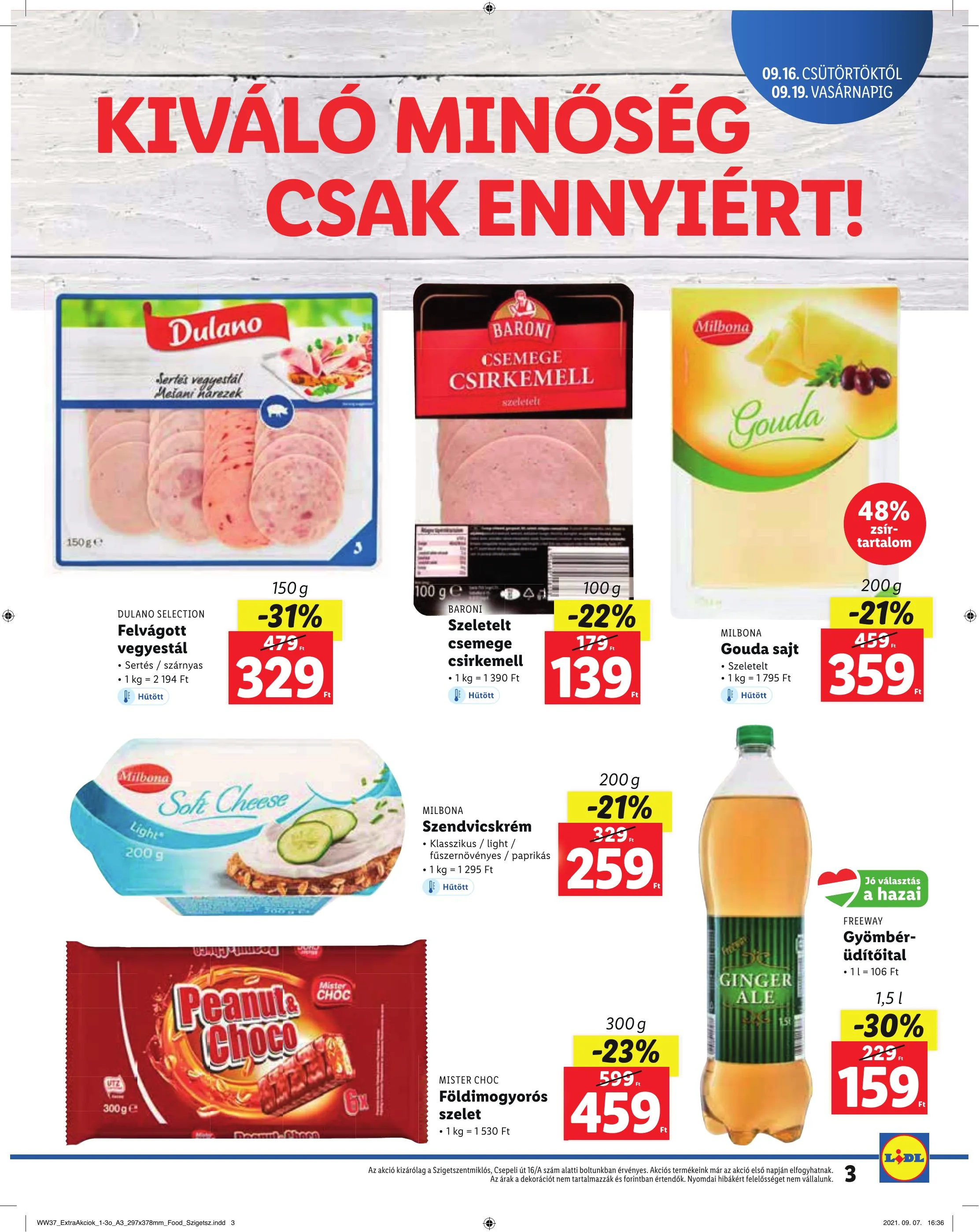 Lidl akciós újság Szigetszentmiklos 09.16–09.19 – 3. oldal