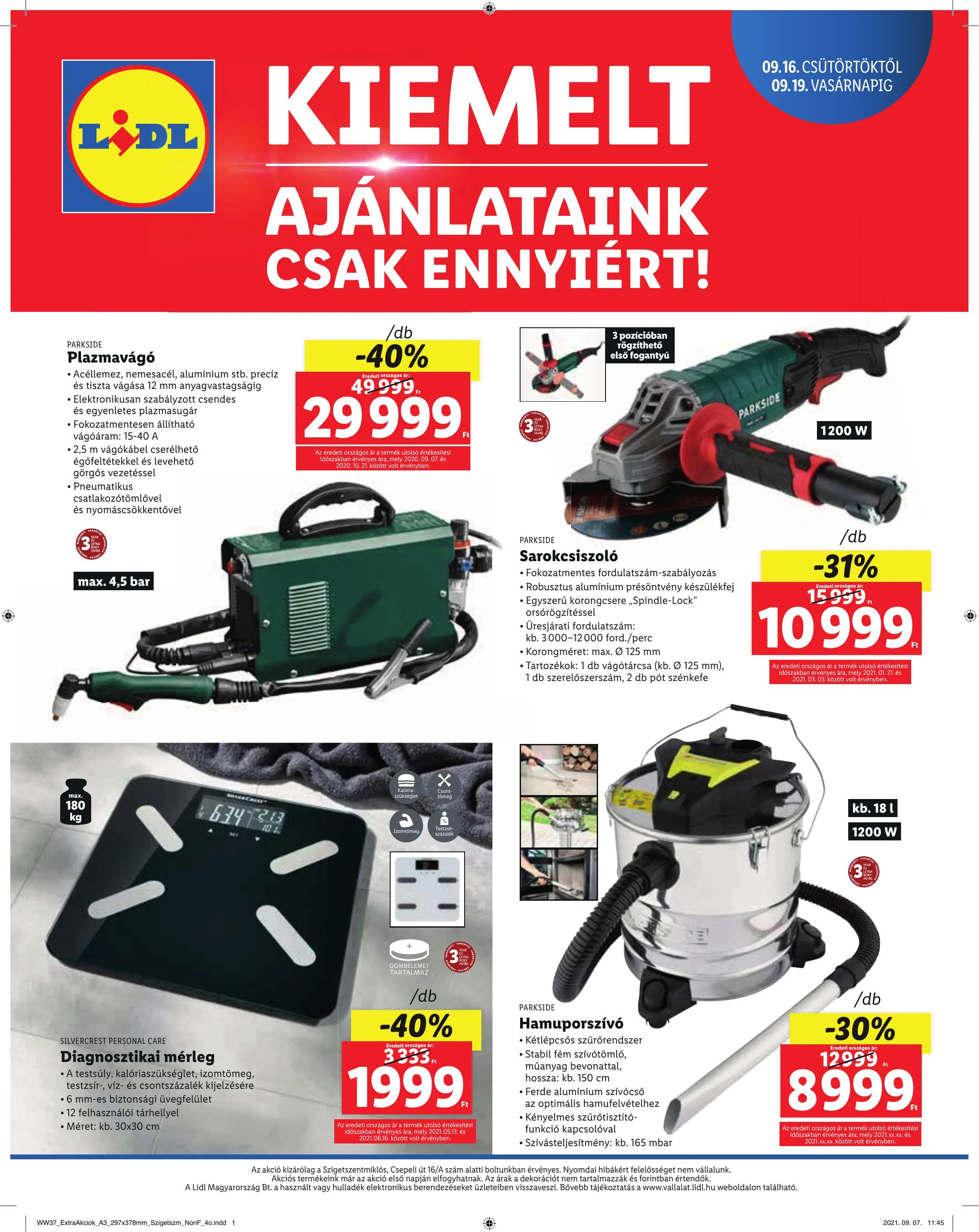 Lidl akciós újság Szigetszentmiklos 09.16–09.19 – 4. oldal