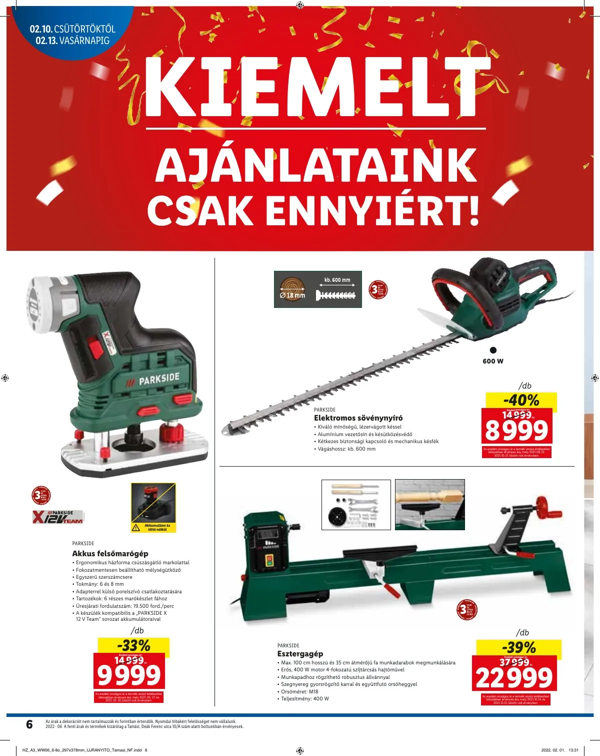 Lidl akciós újság Tamasi 02.10–02.13 – 6. oldal