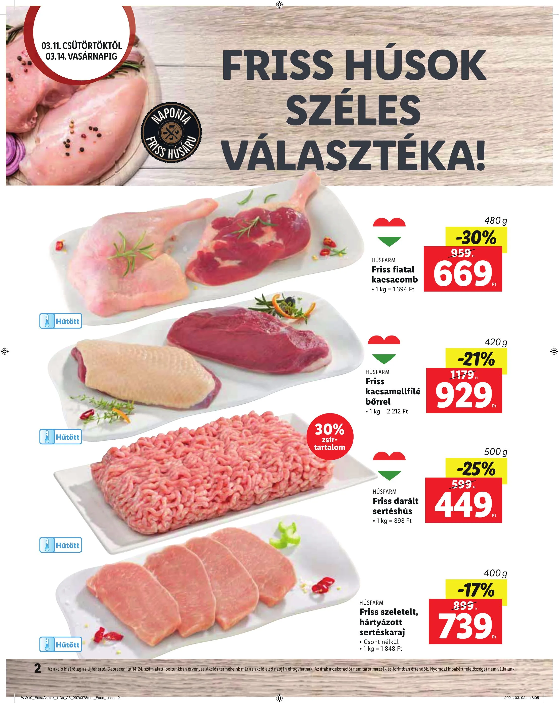 Lidl akciós újság Ujfeherto 03.11–03.14 – 2. oldal