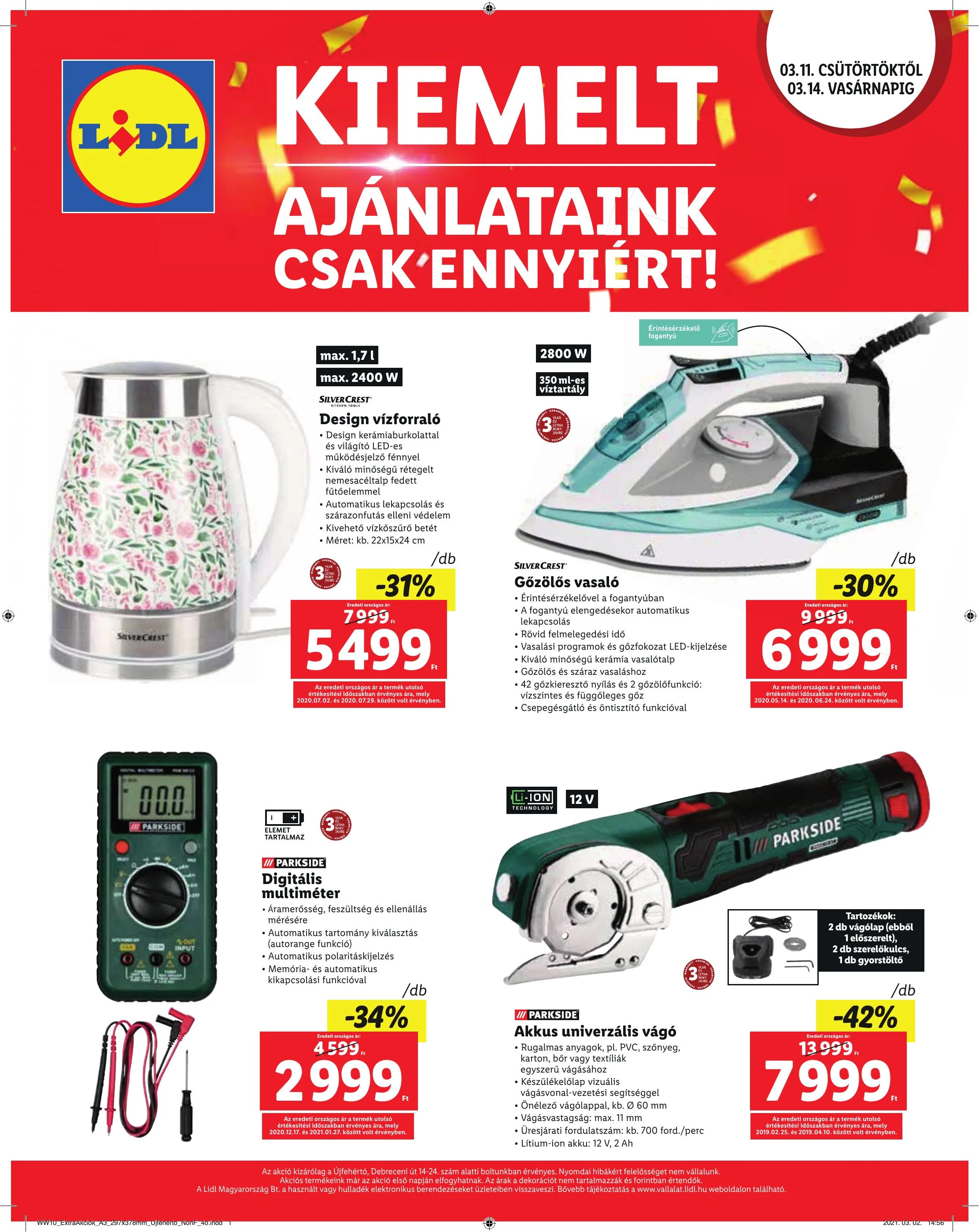 Lidl akciós újság Ujfeherto 03.11–03.14 – 4. oldal