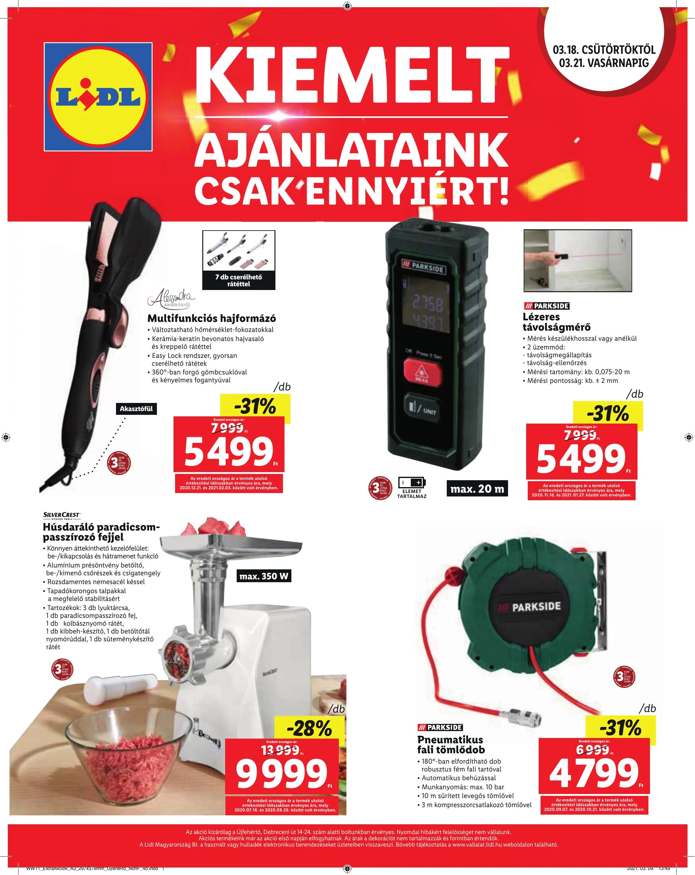 Lidl akciós újság Ujfeherto 03.18–03.21 – 4. oldal