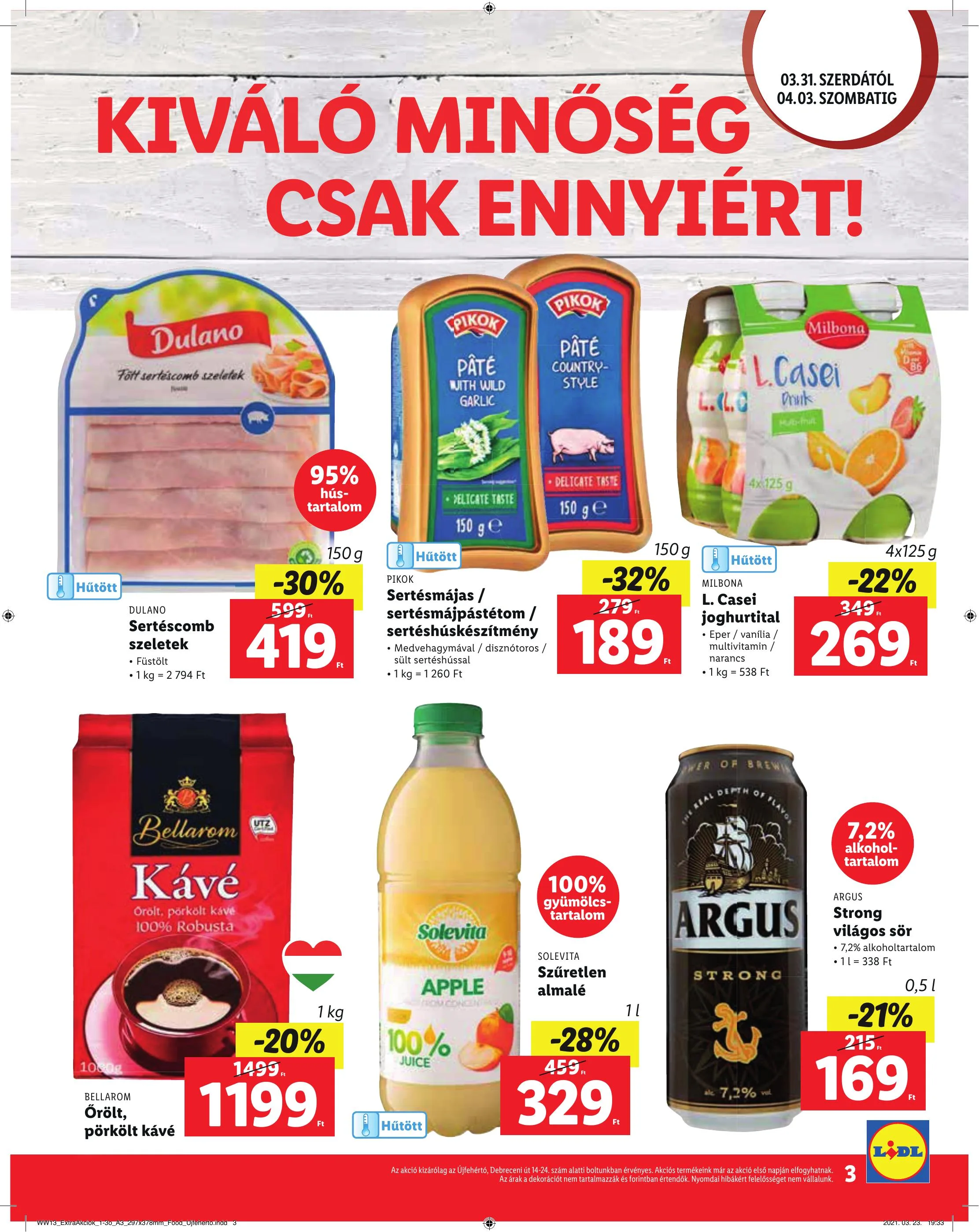 Lidl akciós újság Ujfeherto 03.31–04.03 – 3. oldal