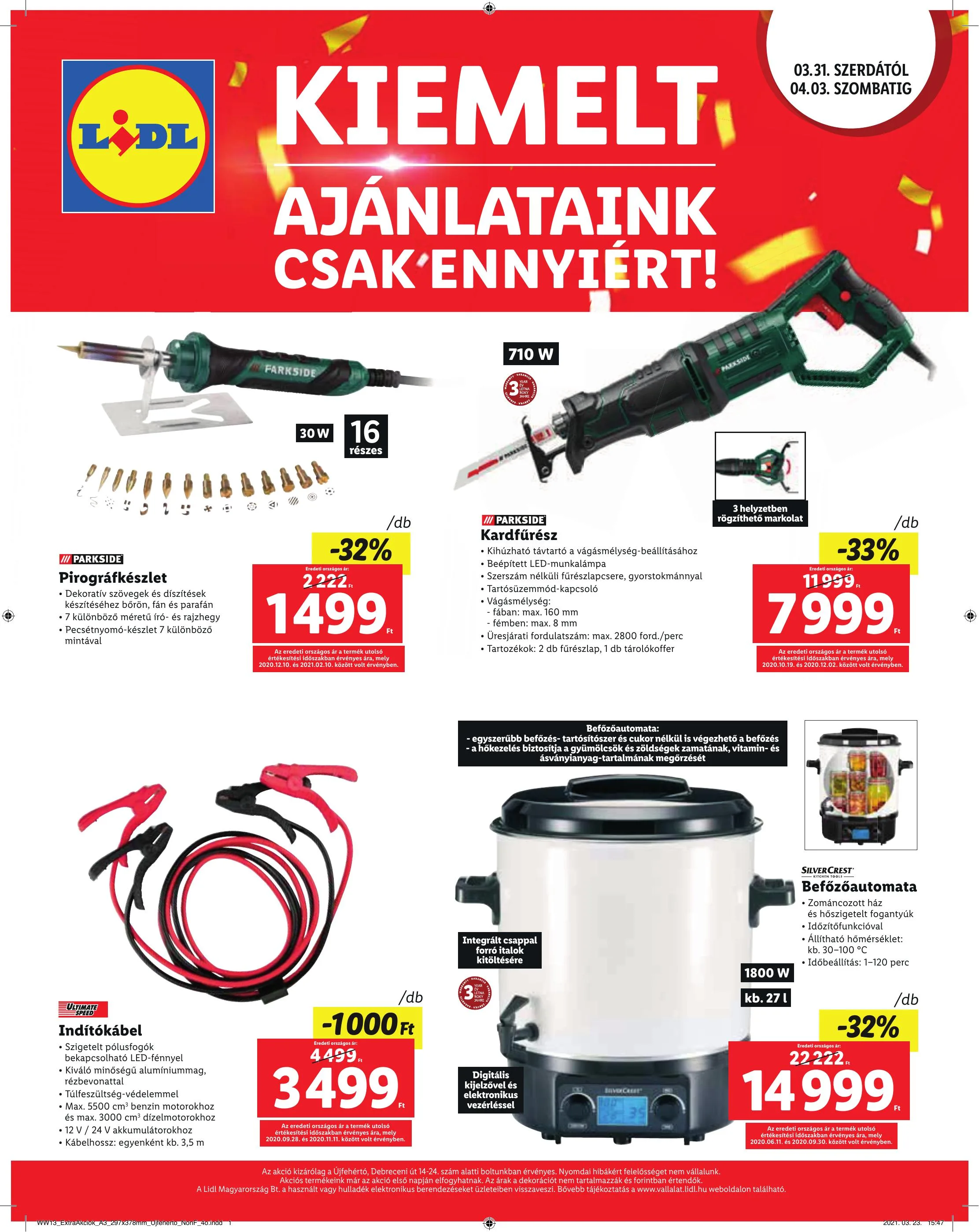 Lidl akciós újság Ujfeherto 03.31–04.03 – 4. oldal