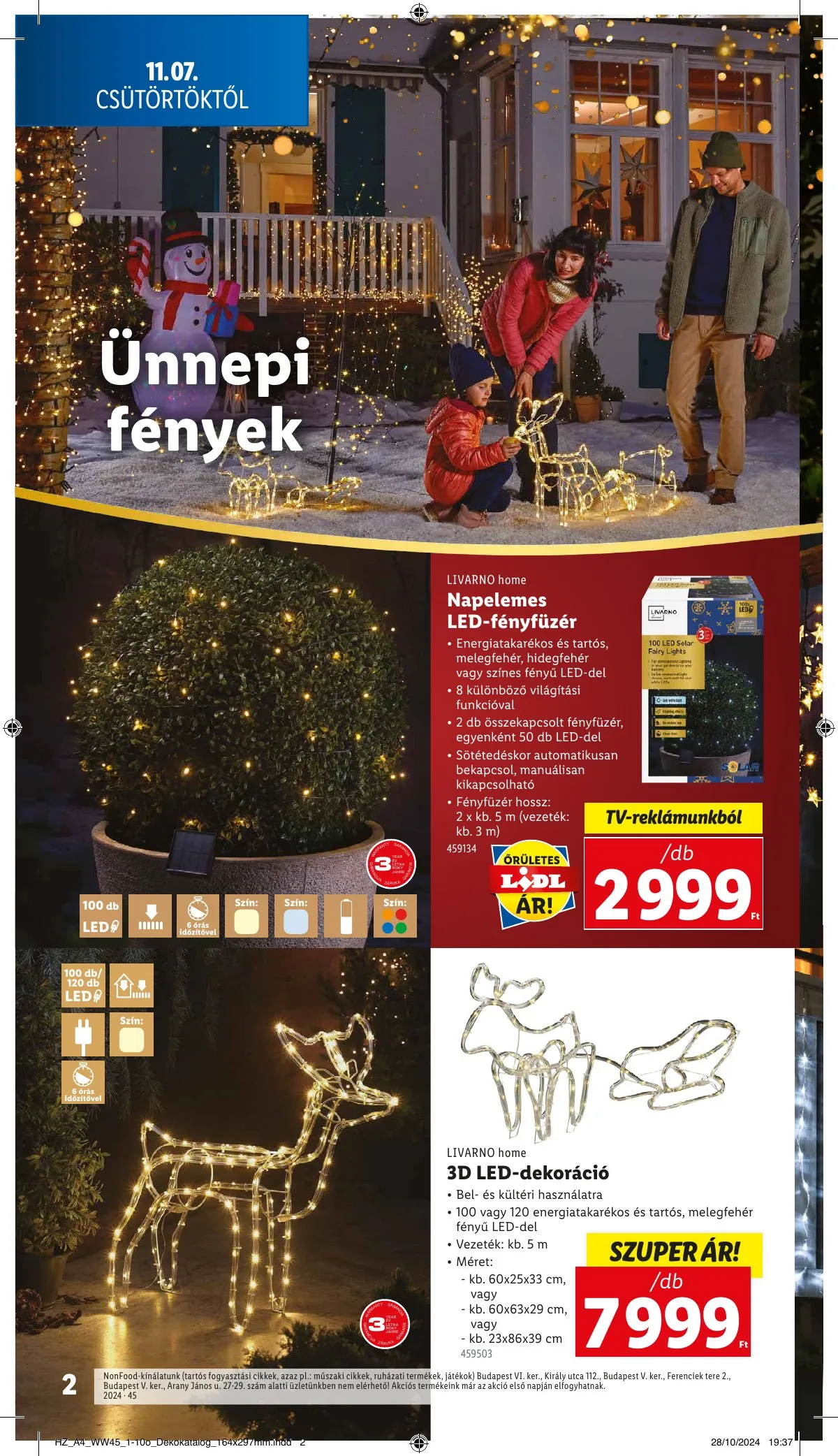 Lidl akciós újság Unnepi dekoracio 11.07–11.07 – 2. oldal