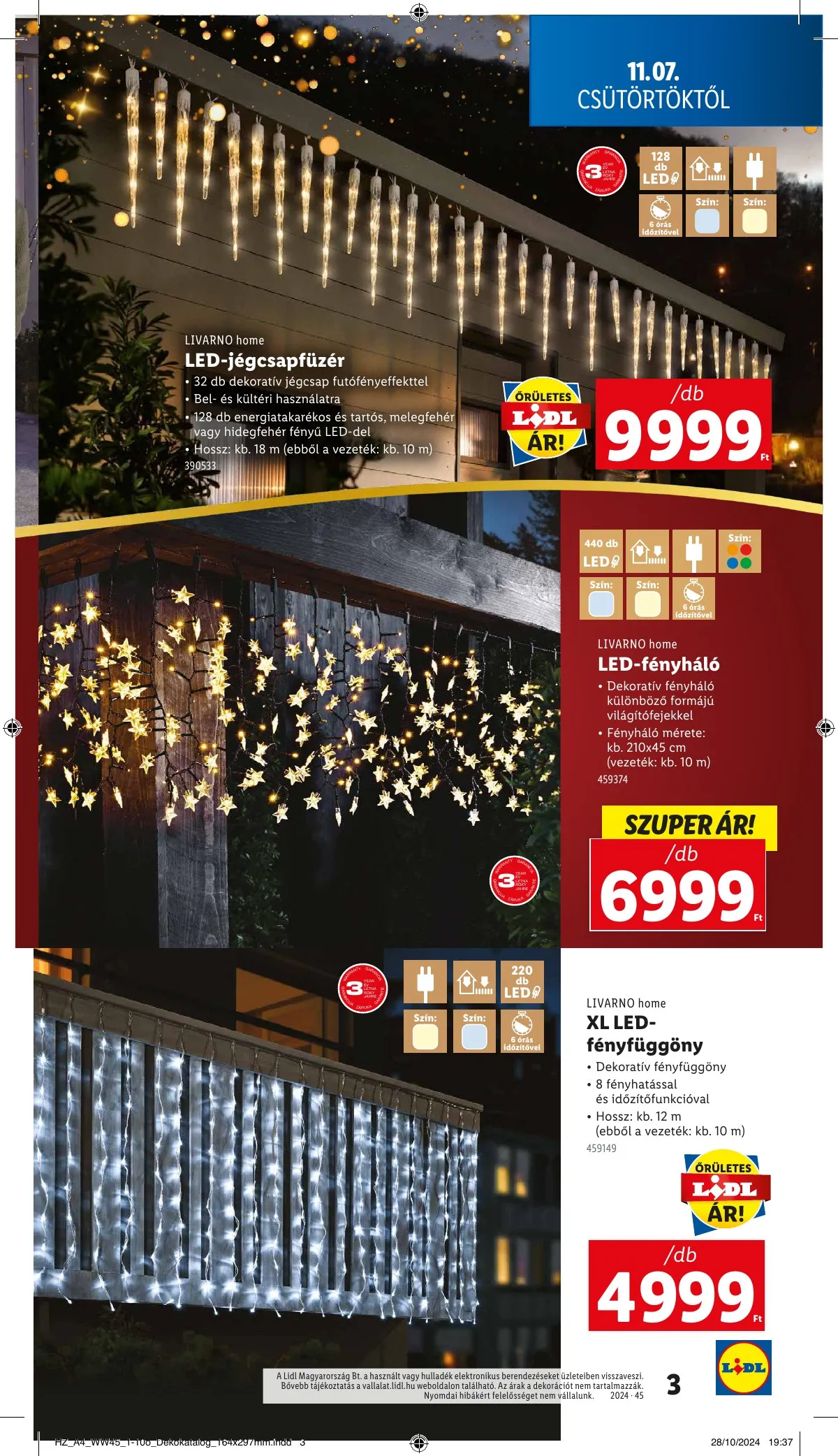Lidl akciós újság Unnepi dekoracio 11.07–11.07 – 3. oldal