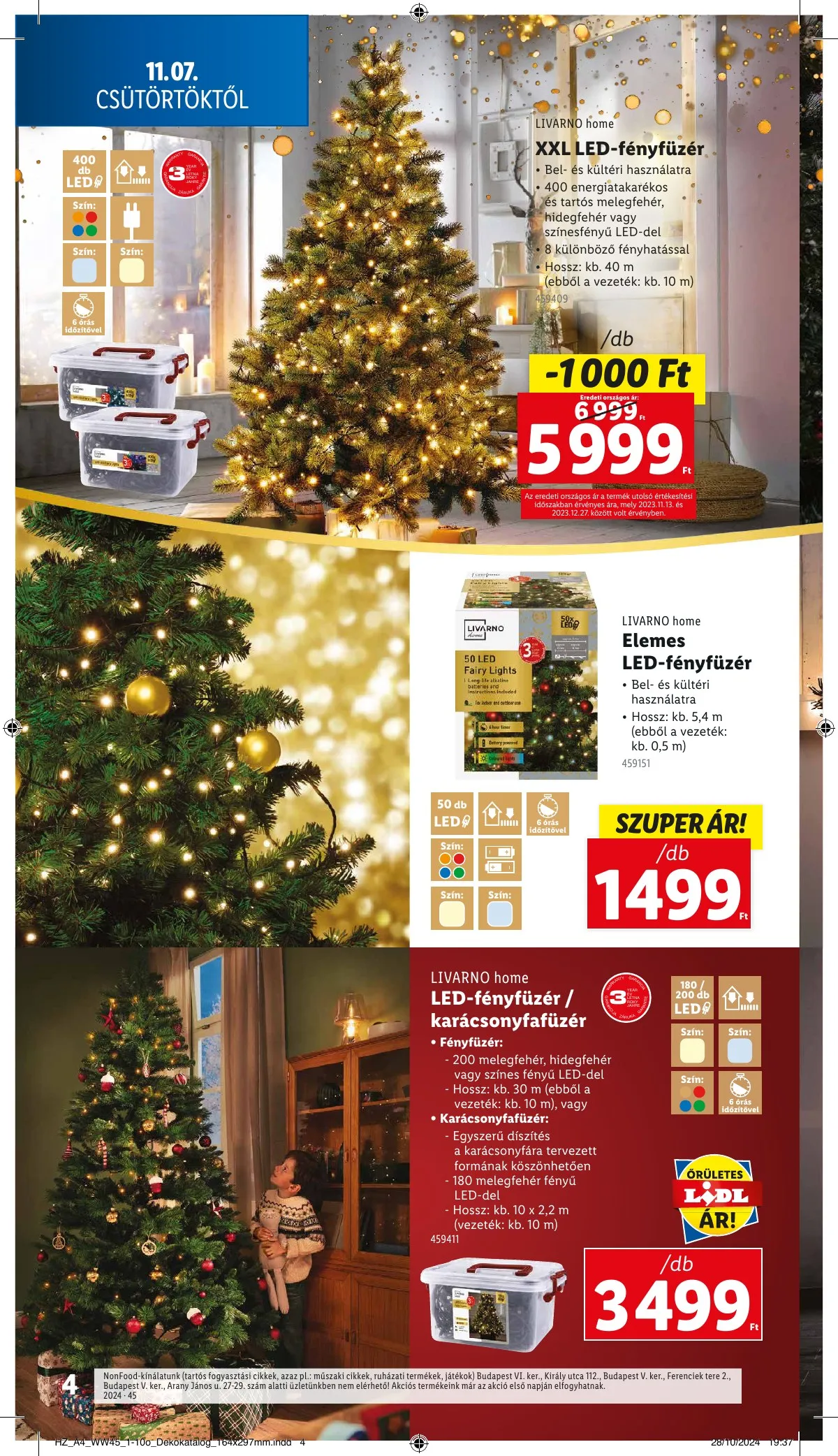 Lidl akciós újság Unnepi dekoracio 11.07–11.07 – 4. oldal