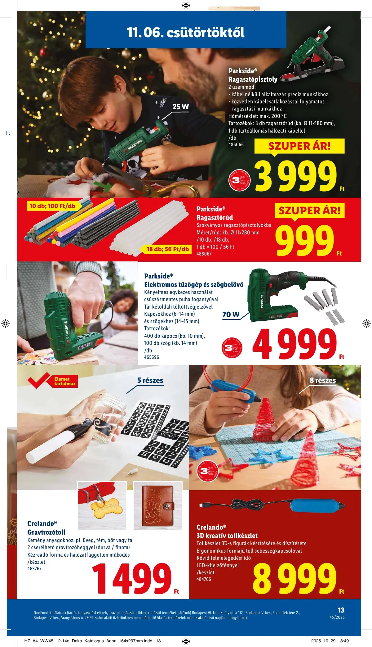 Lidl akciós újság Unnepi dekoracio 11.06–11.06 – 13. oldal