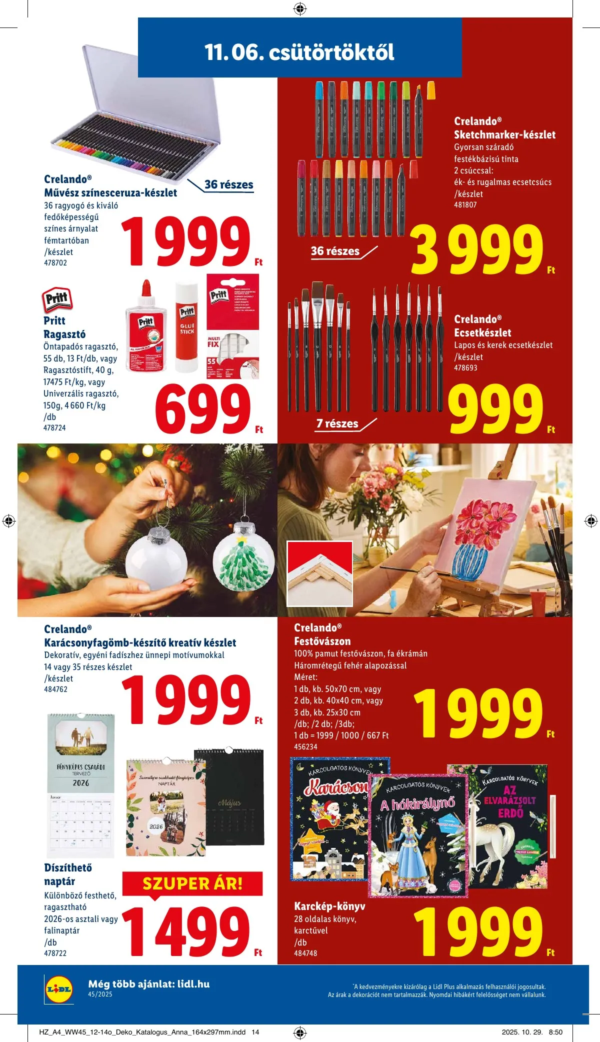 Lidl akciós újság Unnepi dekoracio 11.06–11.06 – 14. oldal