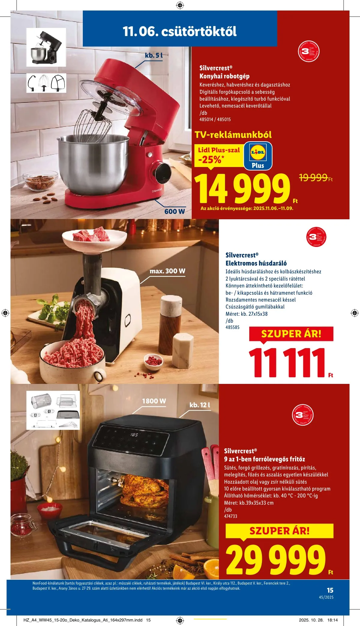 Lidl akciós újság Unnepi dekoracio 11.06–11.06 – 15. oldal