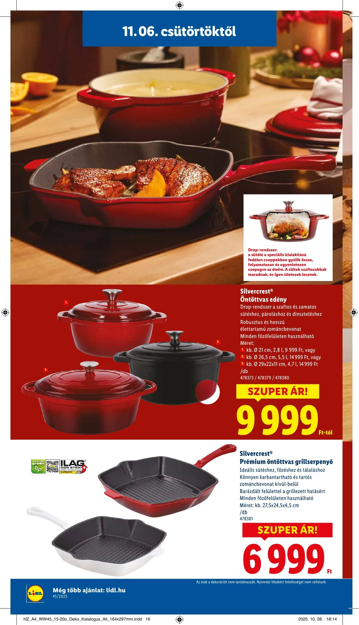 Lidl akciós újság Unnepi dekoracio 11.06–11.06 – 16. oldal