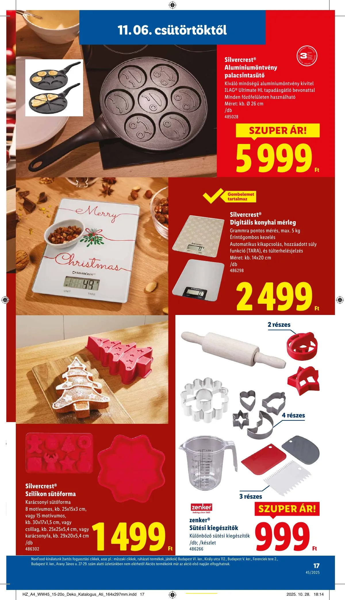 Lidl akciós újság Unnepi dekoracio 11.06–11.06 – 17. oldal