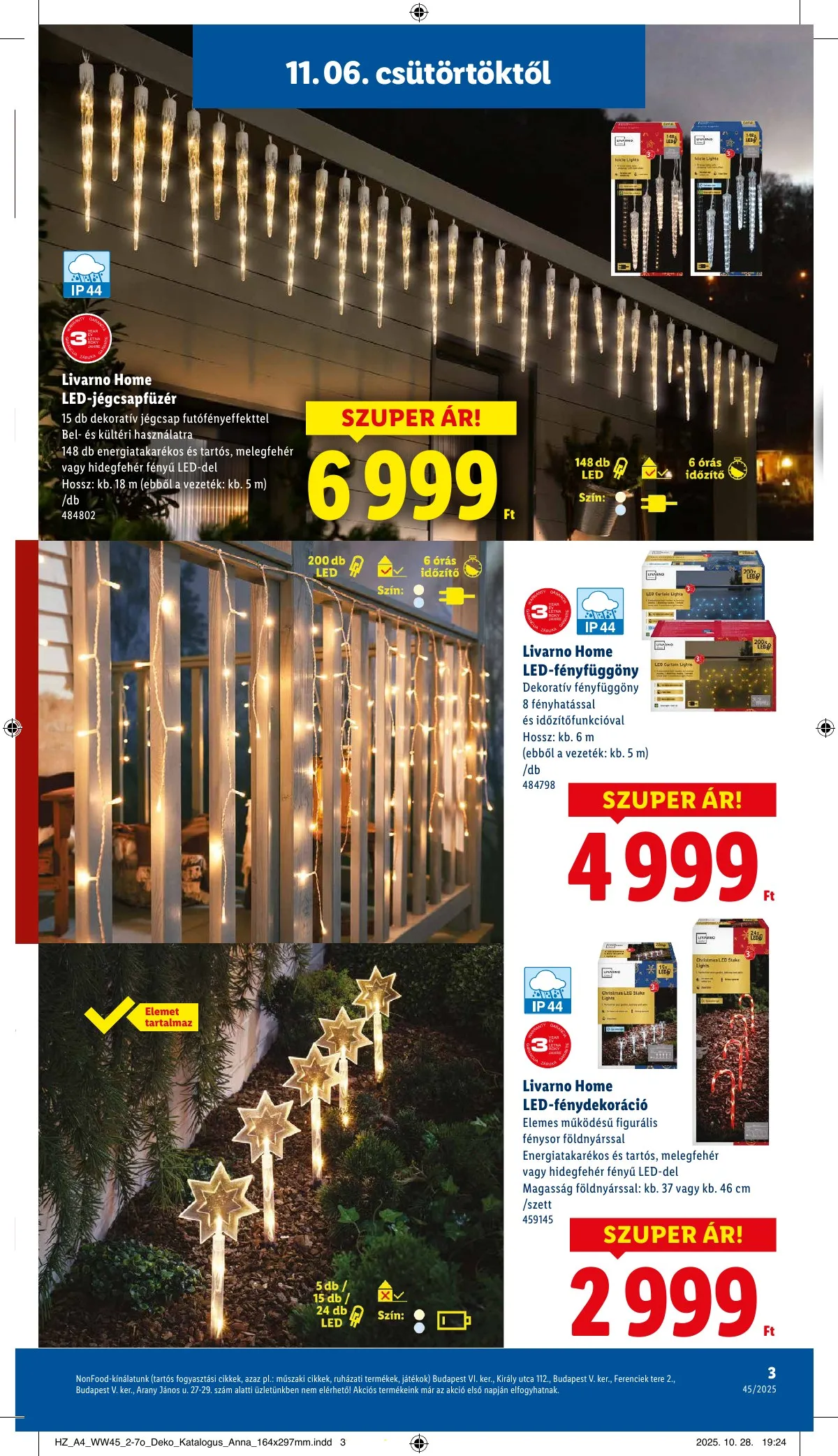 Lidl akciós újság Unnepi dekoracio 11.06–11.06 – 3. oldal