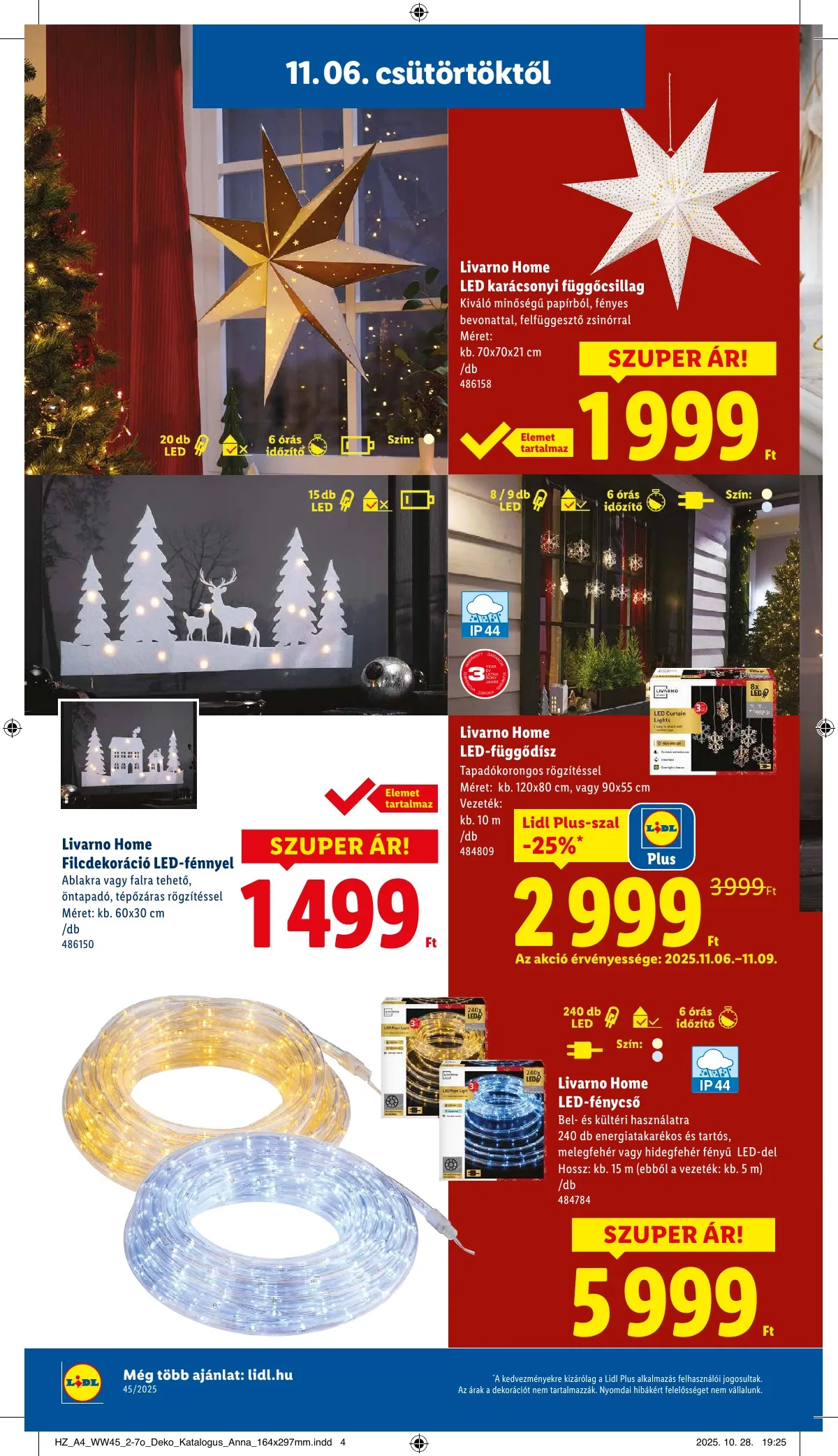 Lidl akciós újság Unnepi dekoracio 11.06–11.06 – 4. oldal