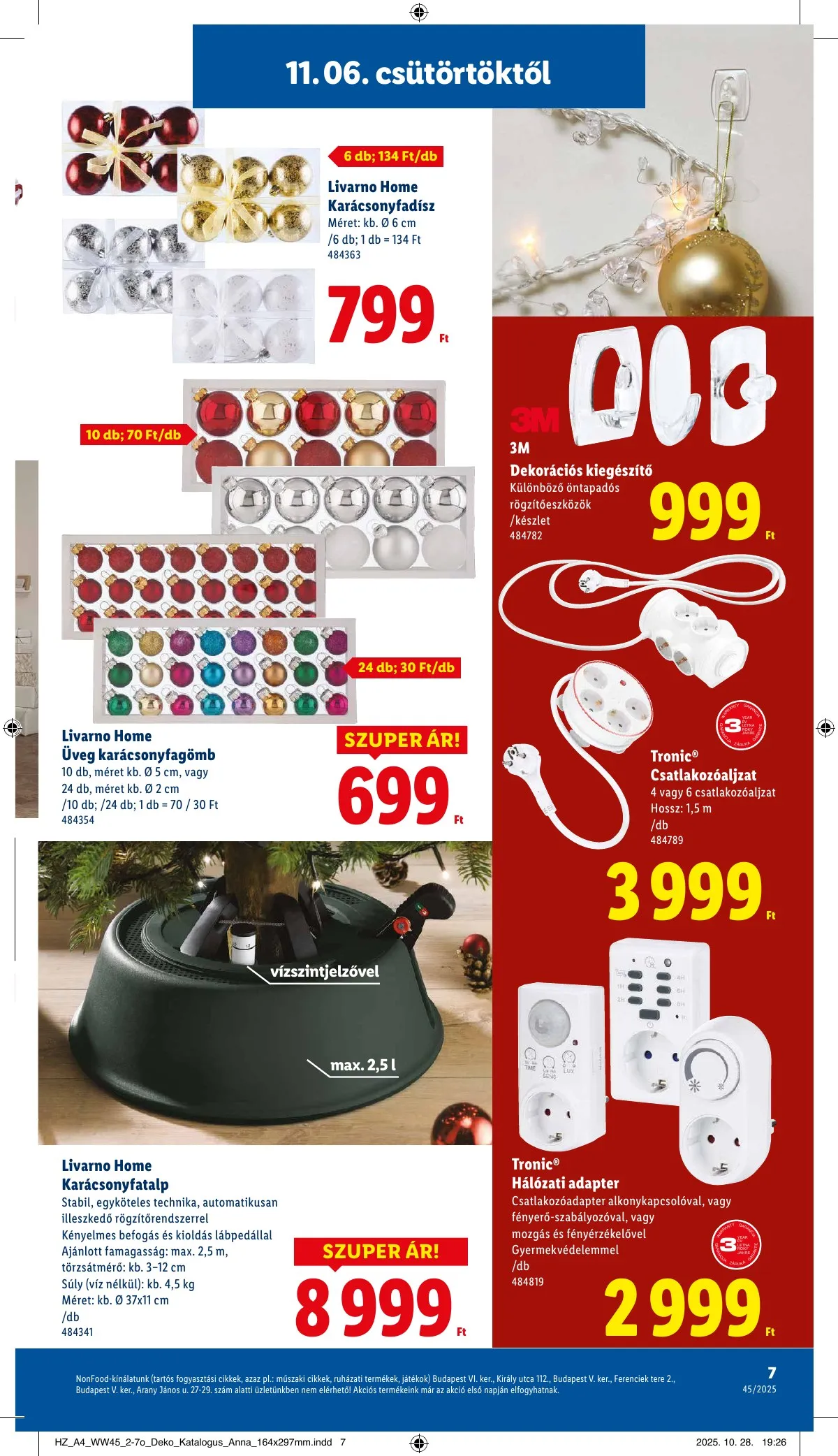Lidl akciós újság Unnepi dekoracio 11.06–11.06 – 7. oldal