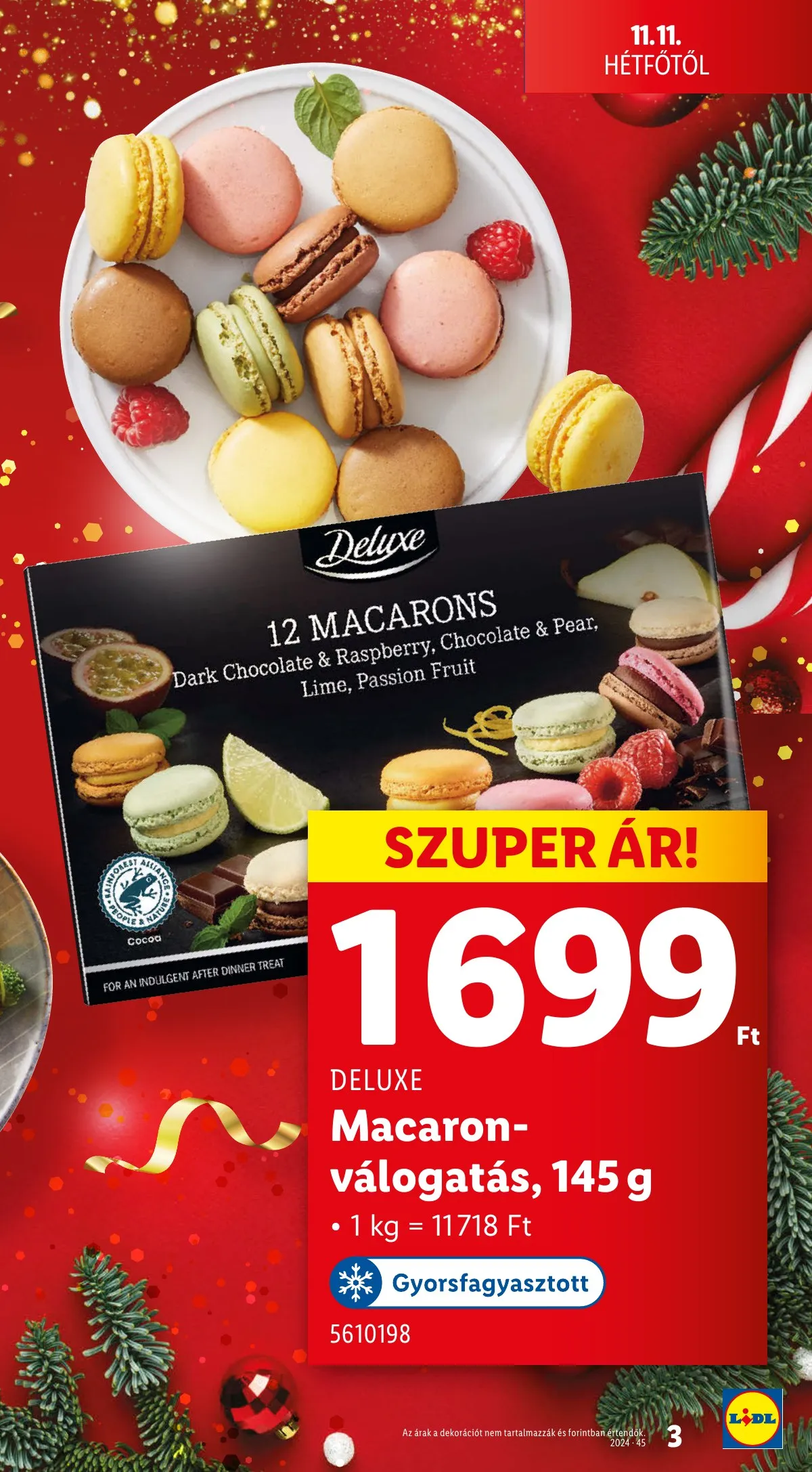 Lidl akciós újság Unnepi Deluxe 11.11–11.11 – 3. oldal