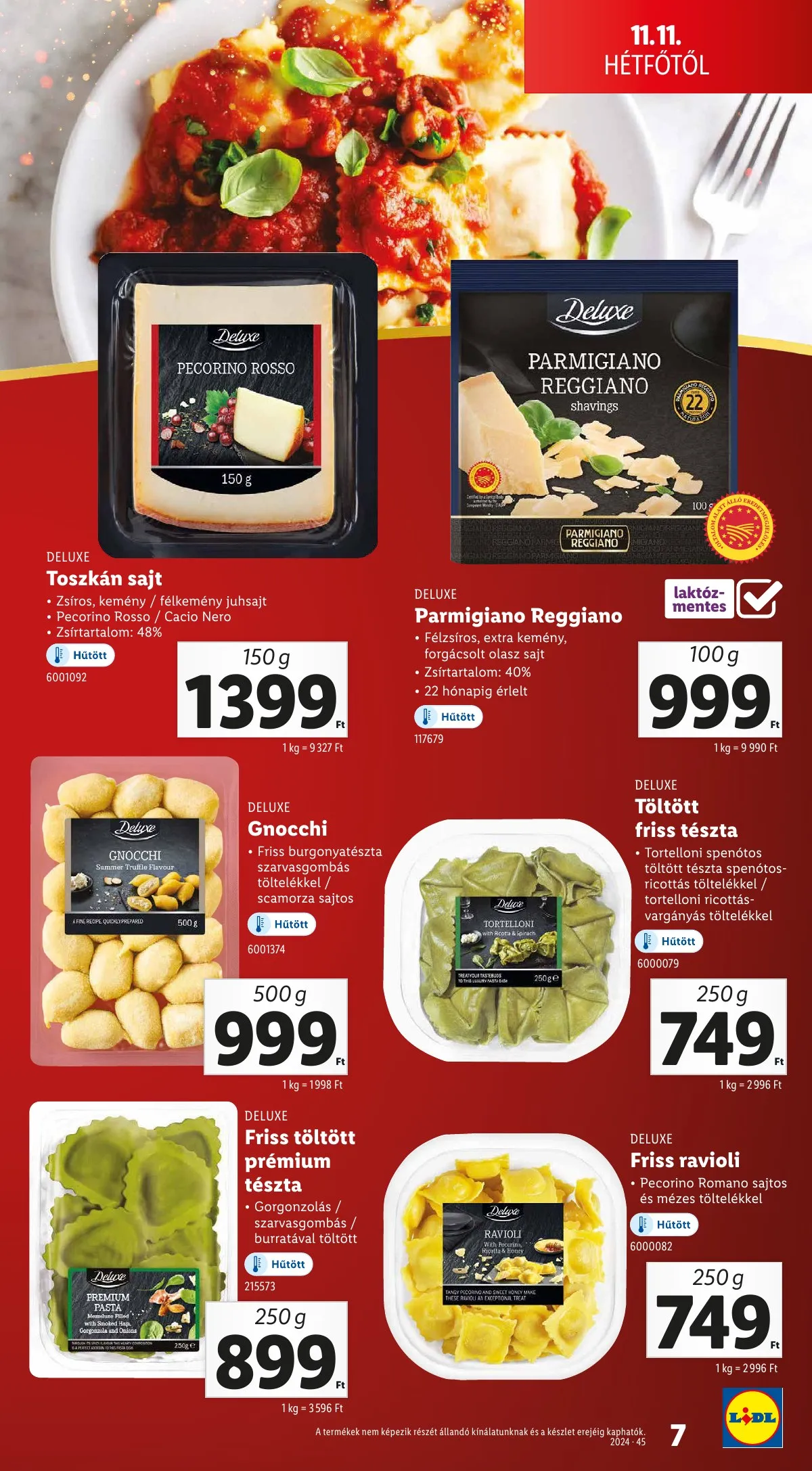 Lidl akciós újság Unnepi Deluxe 11.11–11.11 – 7. oldal