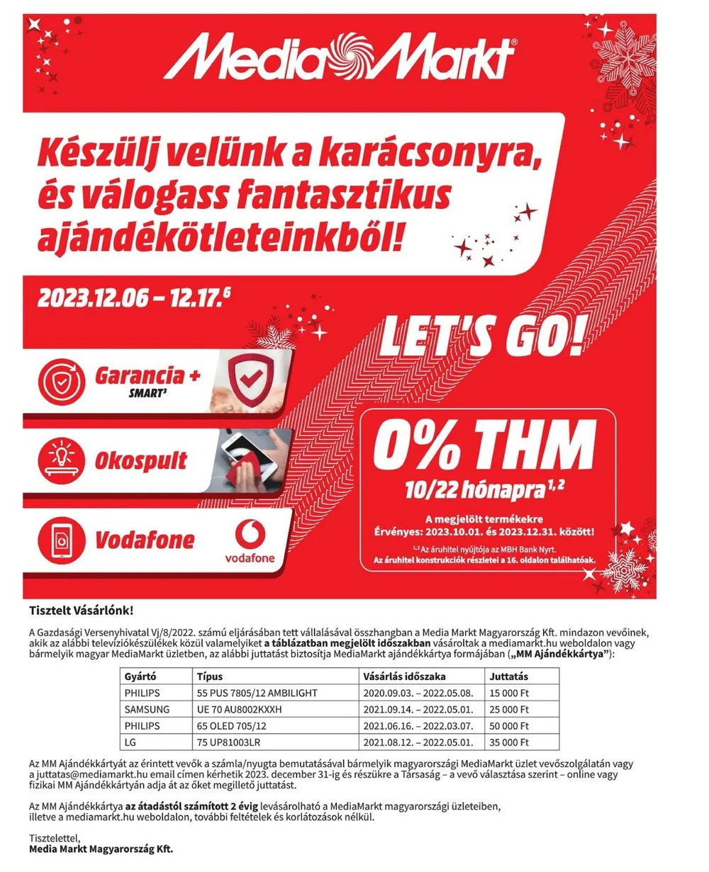 Media akciós újság Markt 12.06–12.17