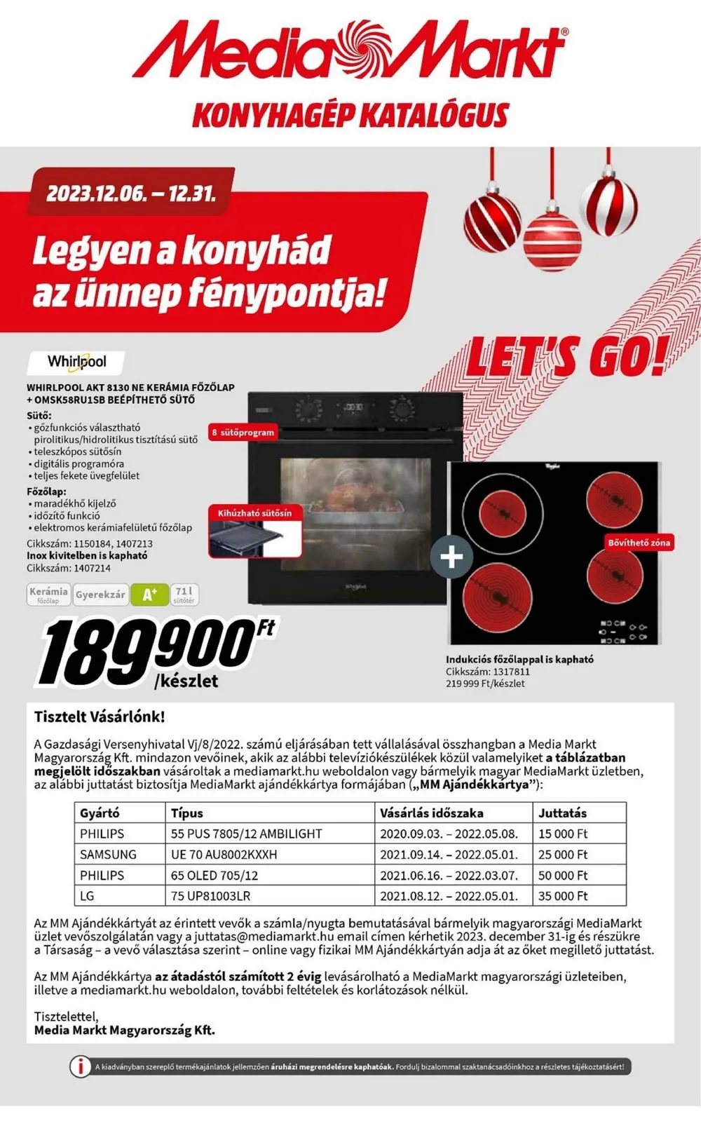 Media akciós újság Markt 12.06–12.31