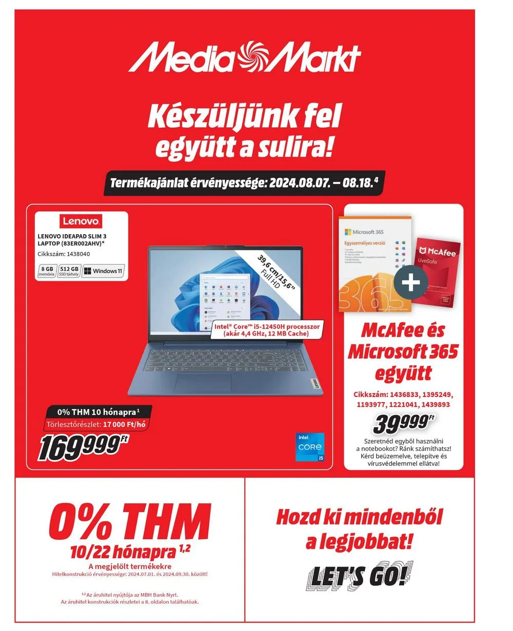 Media akciós újság Markt 08.07–08.18
