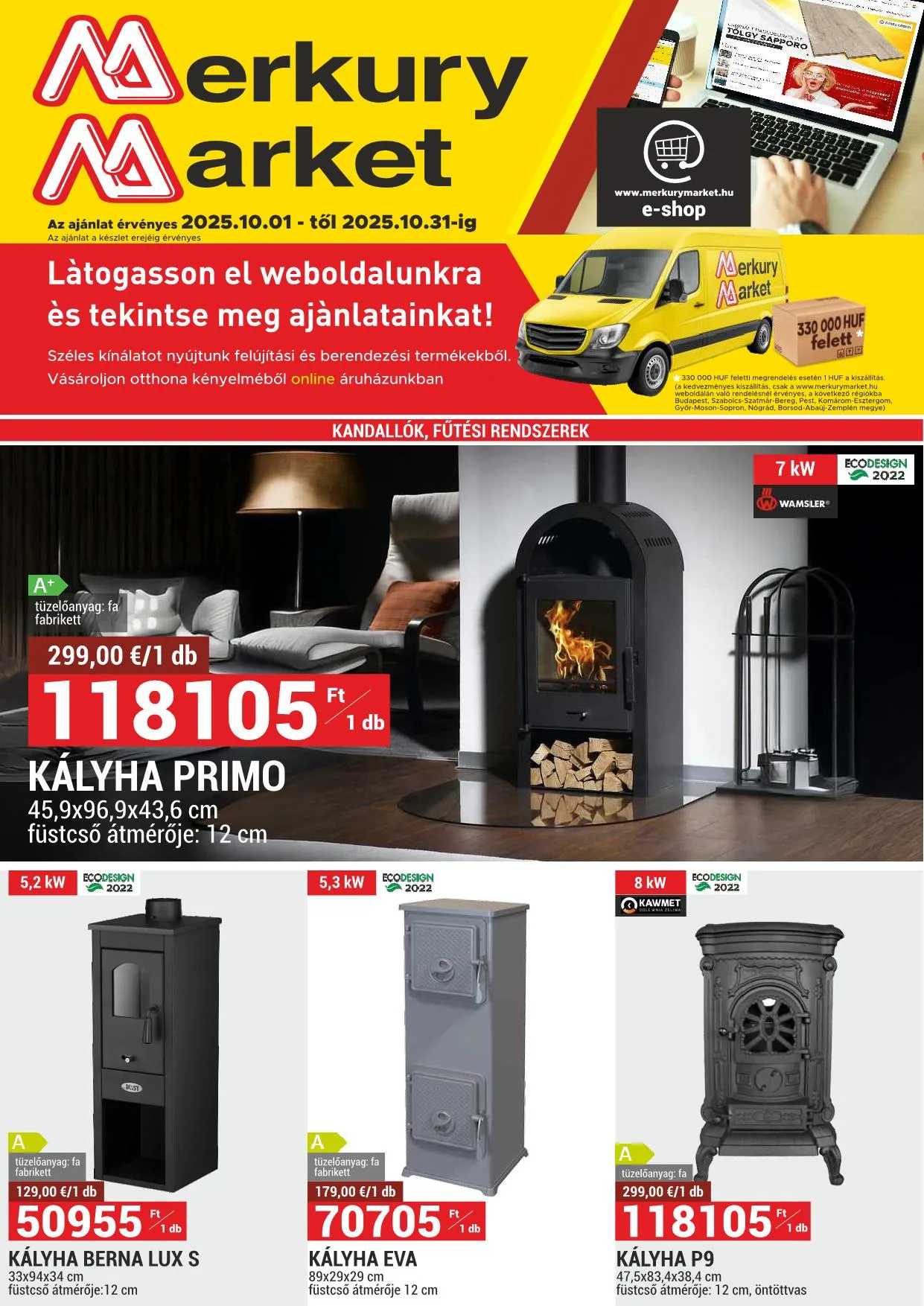 Merkury akciós újság Market 10.01–10.31