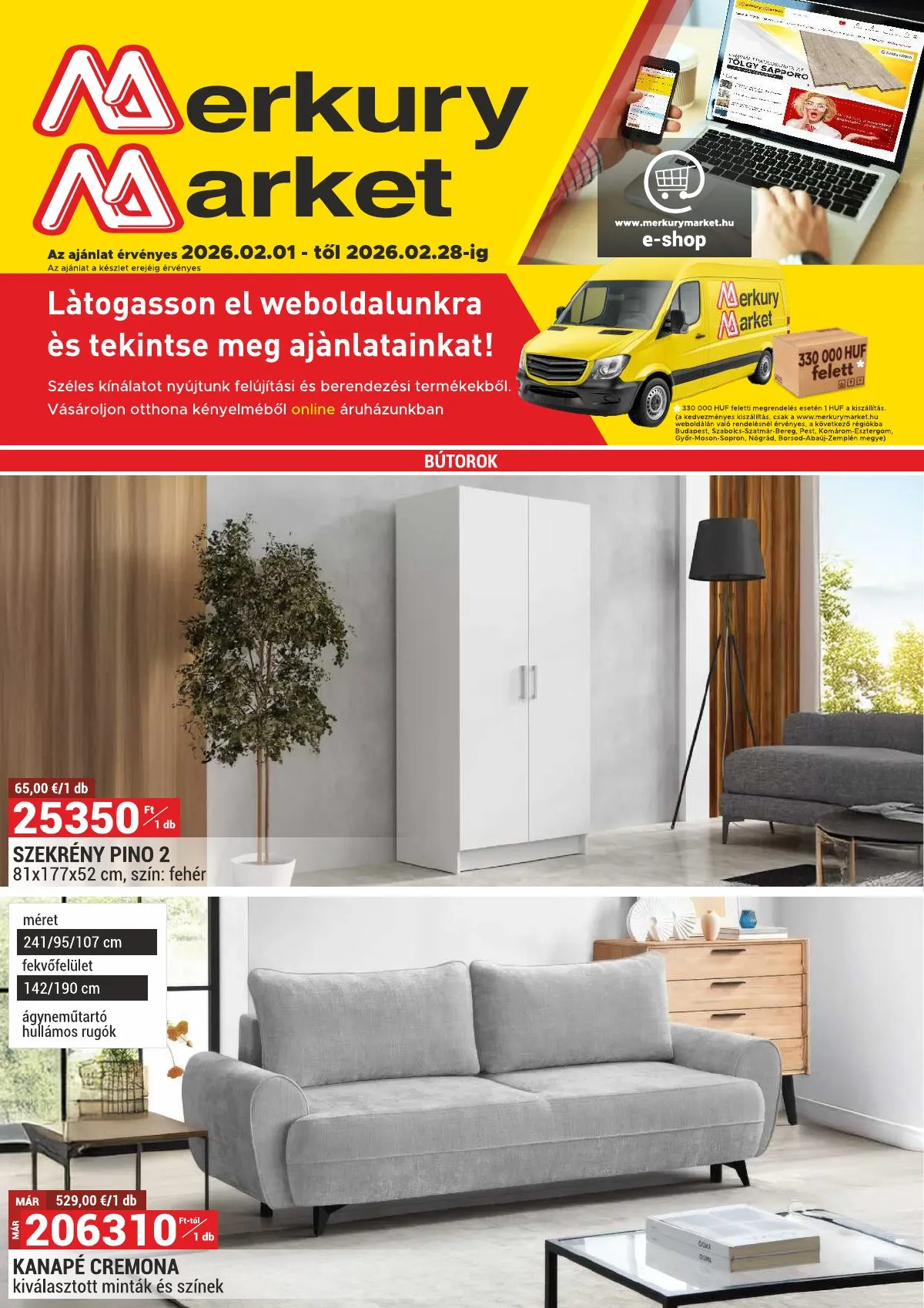 Merkury akciós újság Market 02.01–02.28