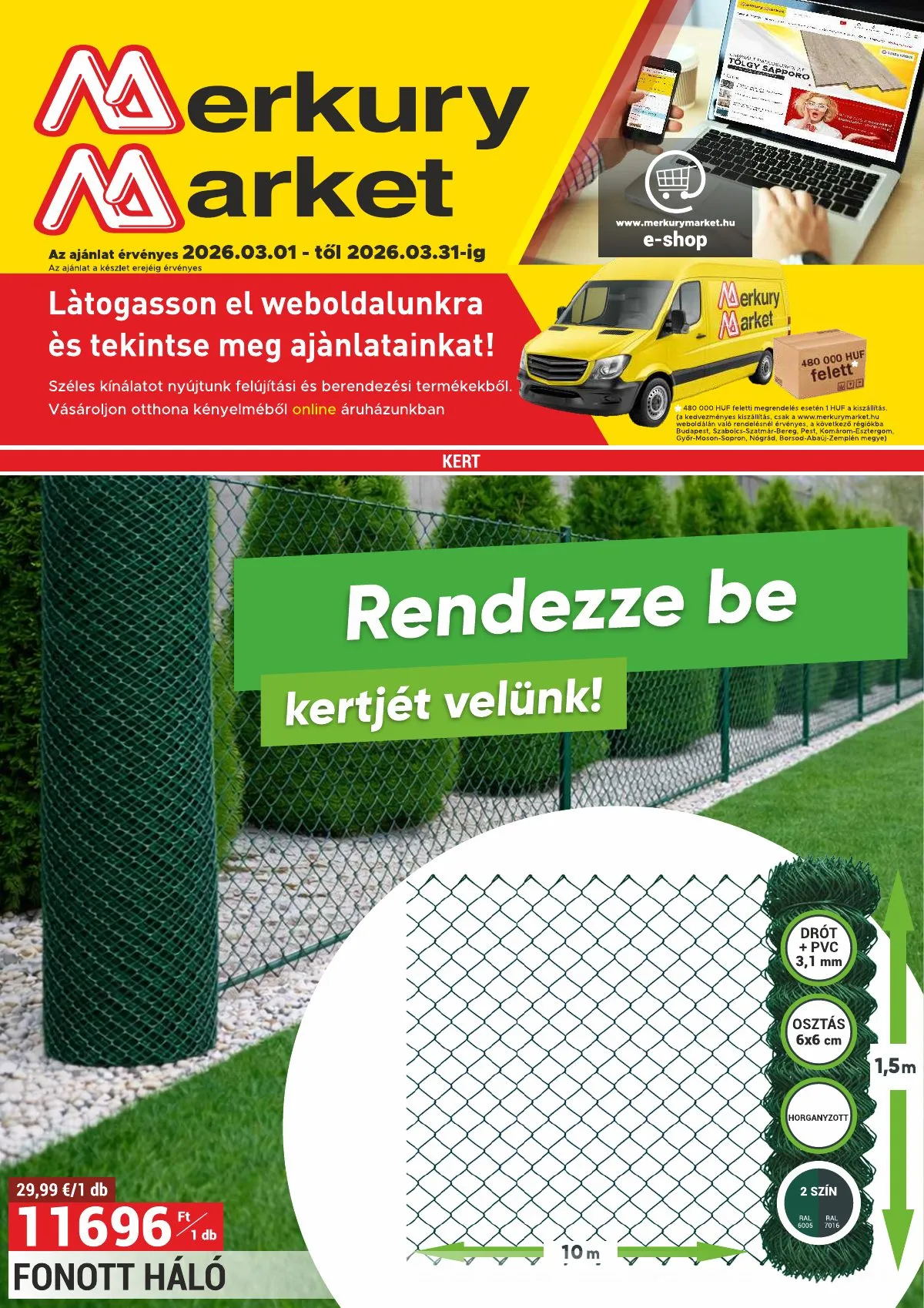 Merkury akciós újság Market 03.01–03.31