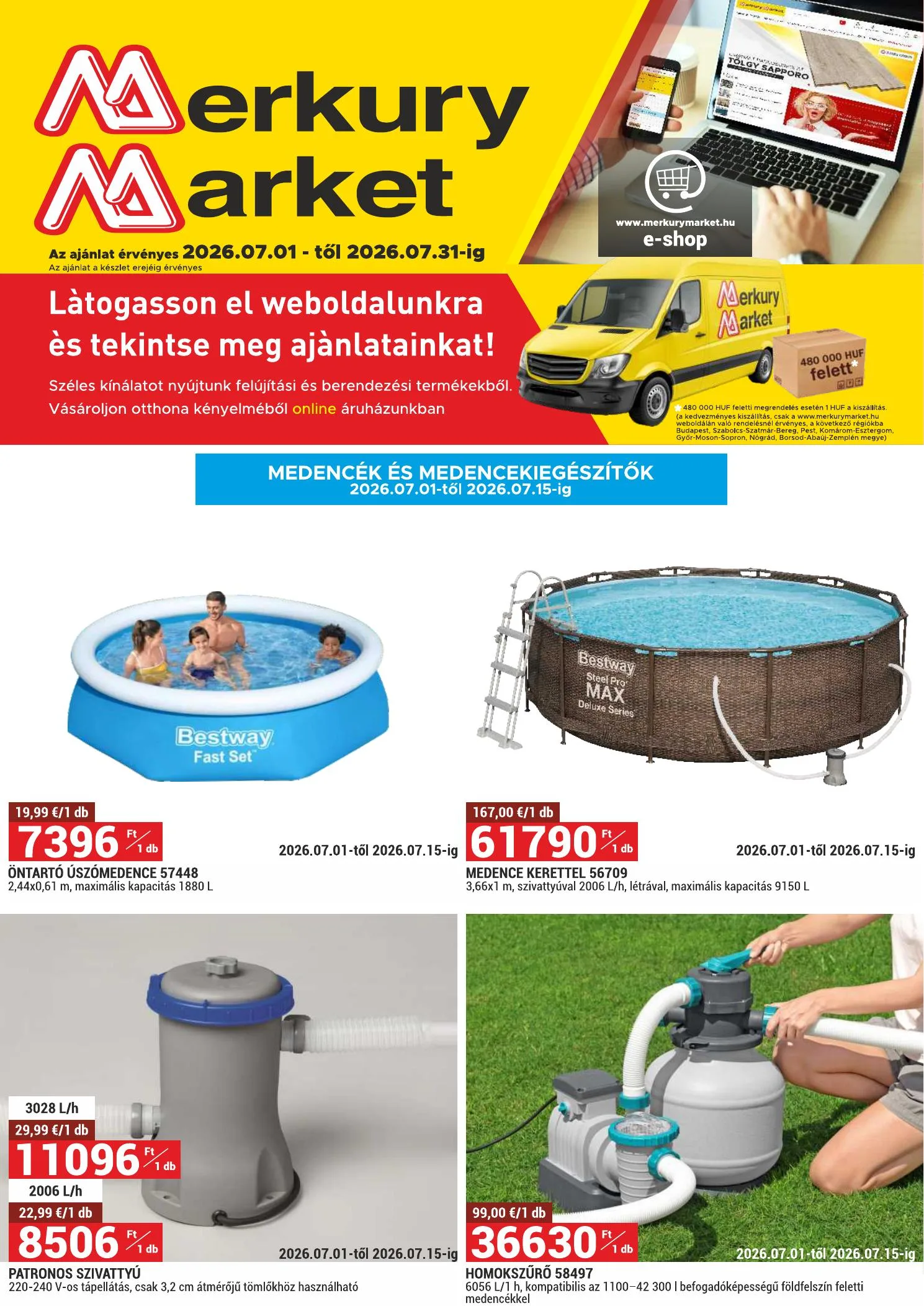 Merkury akciós újság Market 07.01–07.31