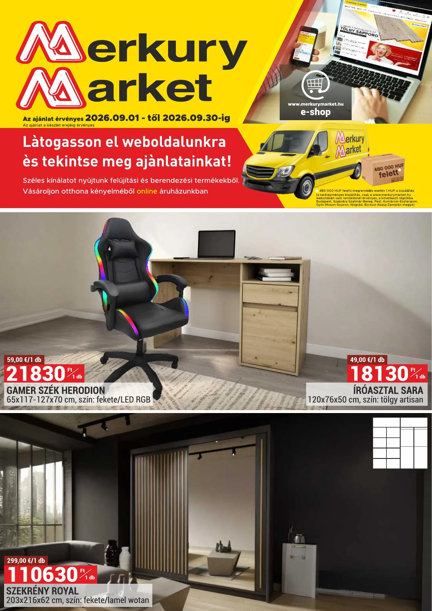 Merkury akciós újság Market 09.01–09.30