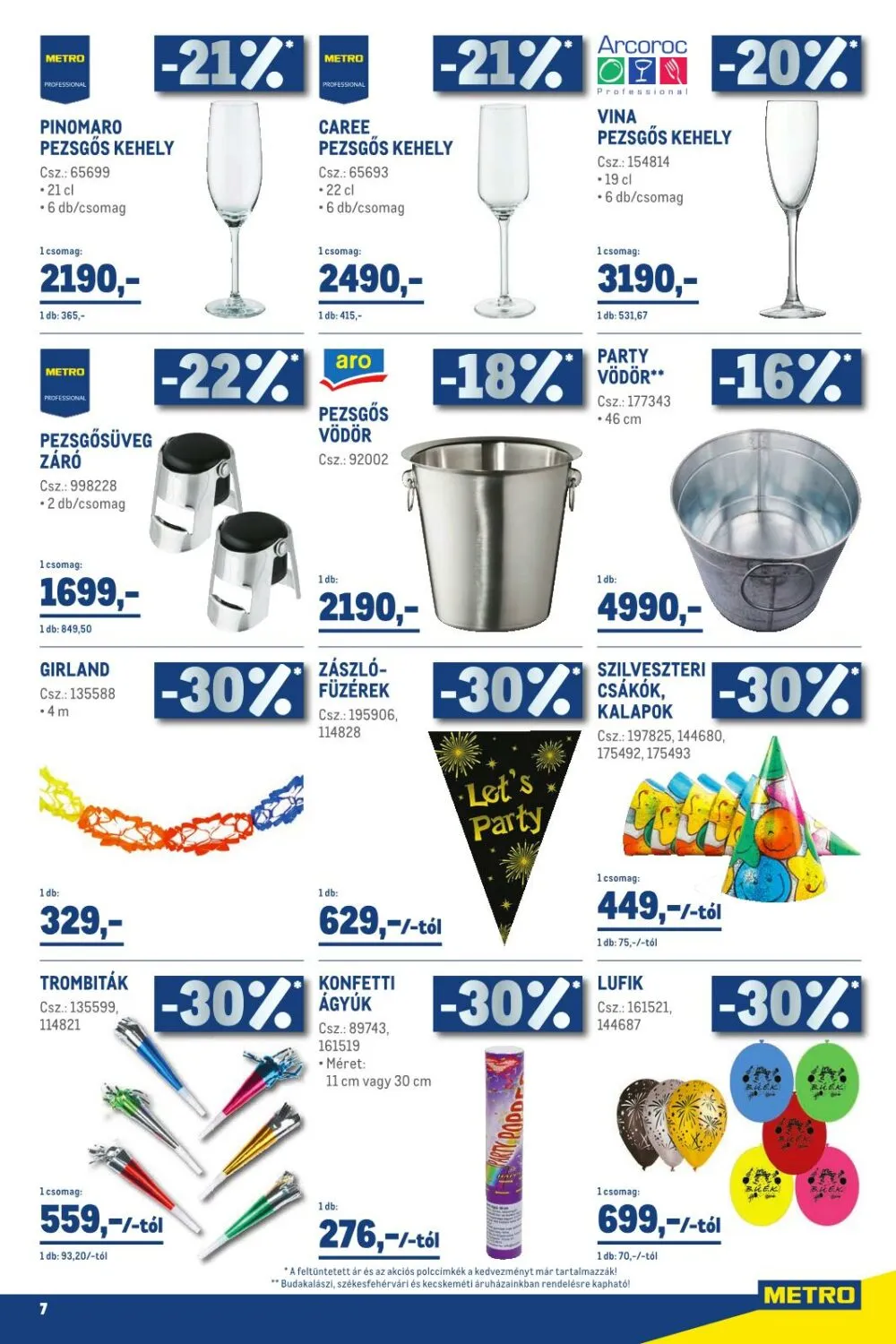 Metro akciós újság 12.27–12.31 – 7. oldal