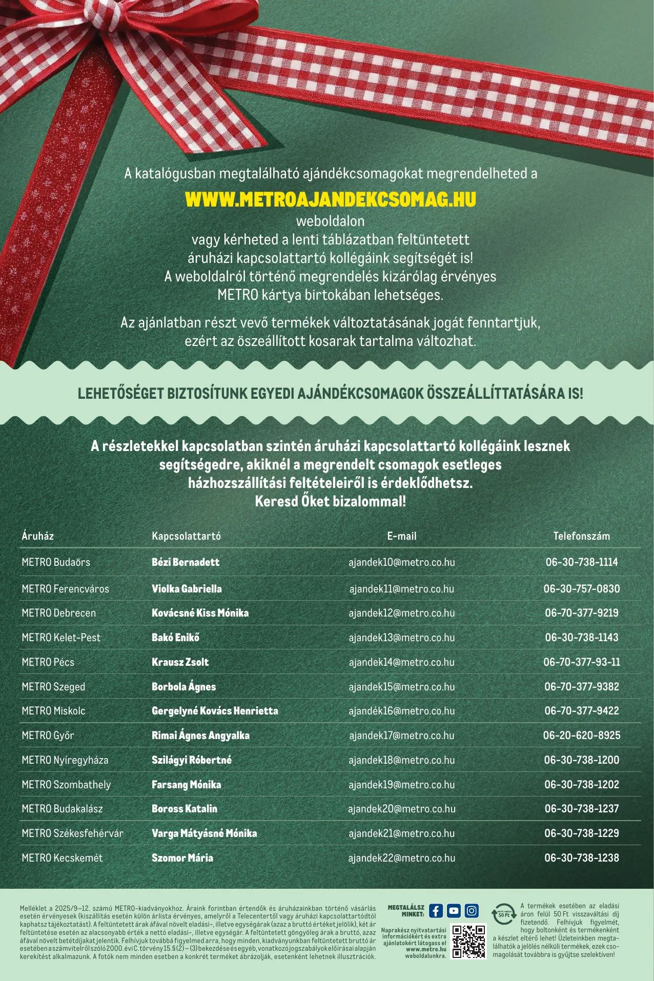Metro akciós újság Ajandek megoldasok 09.15–12.31 – 11. oldal