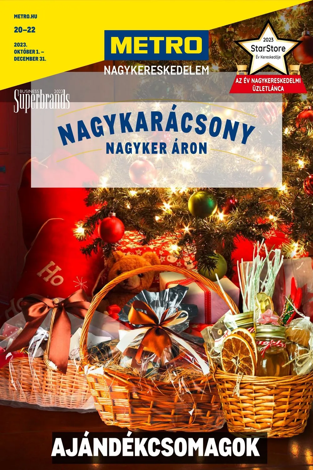Metro akciós újság Ajandekcsomagok 11.01–12.31