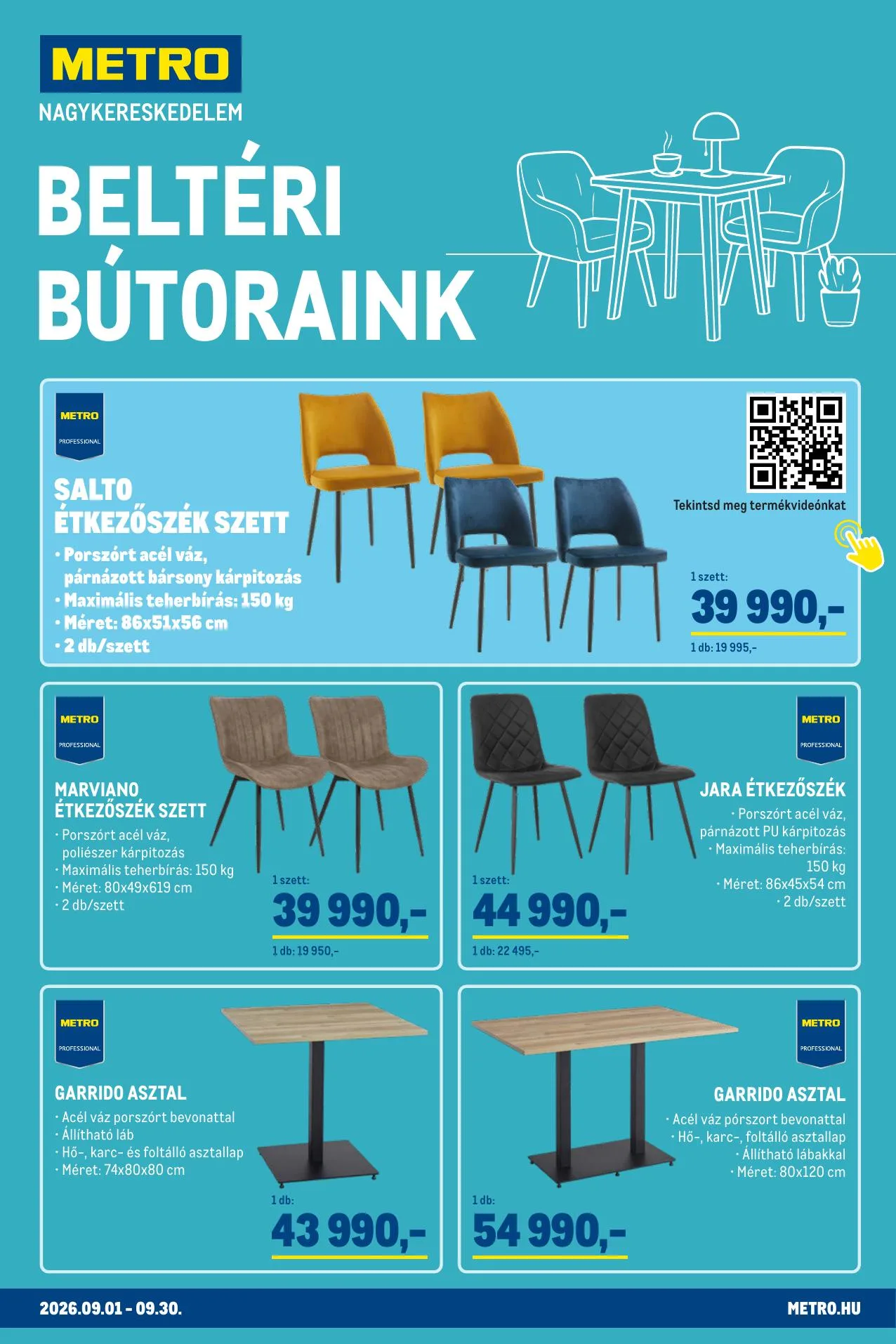 Metro akciós újság Belteri butoraink 09.01–09.30