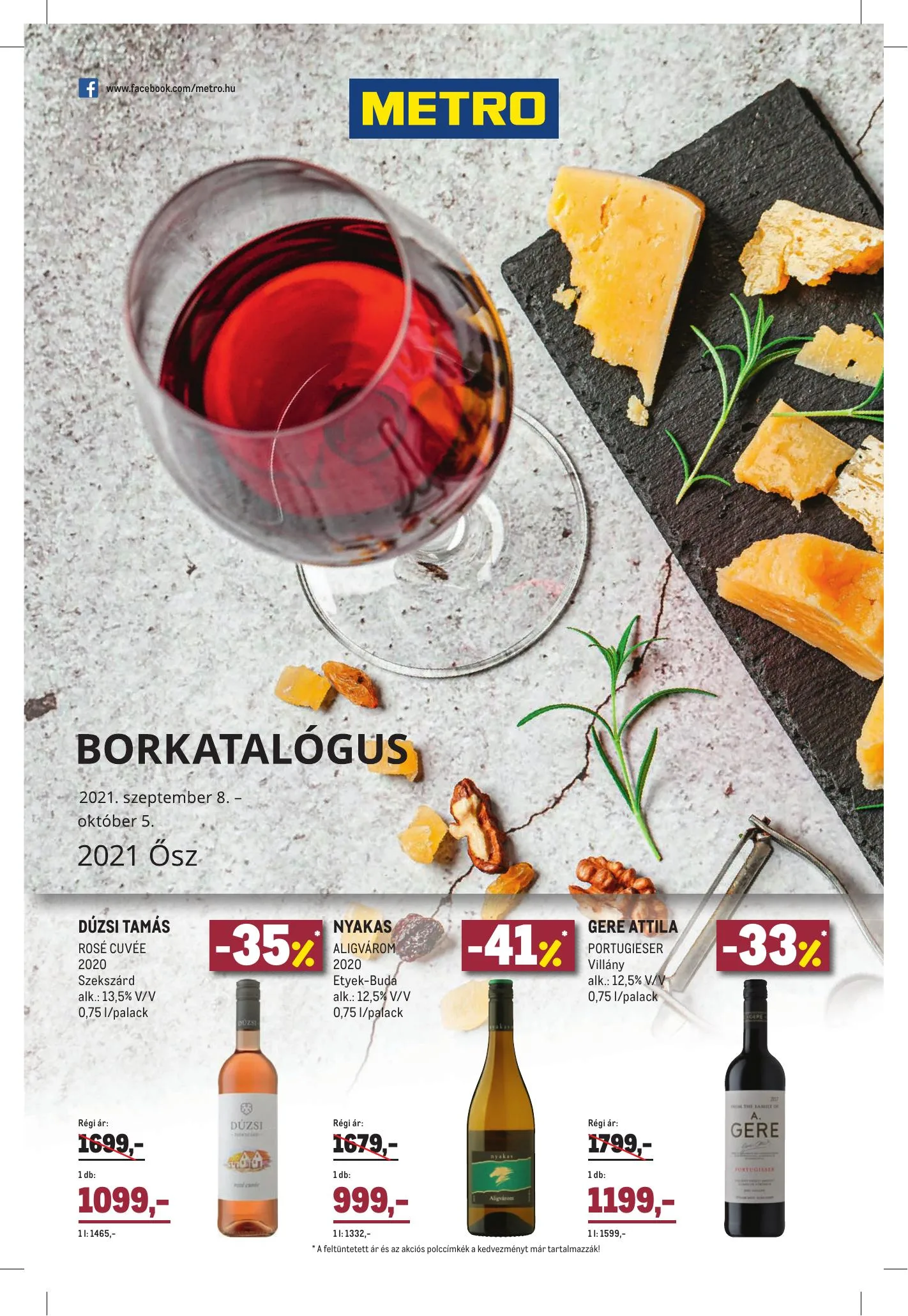 Metro akciós újság Borkatalogus 09.08–10.05