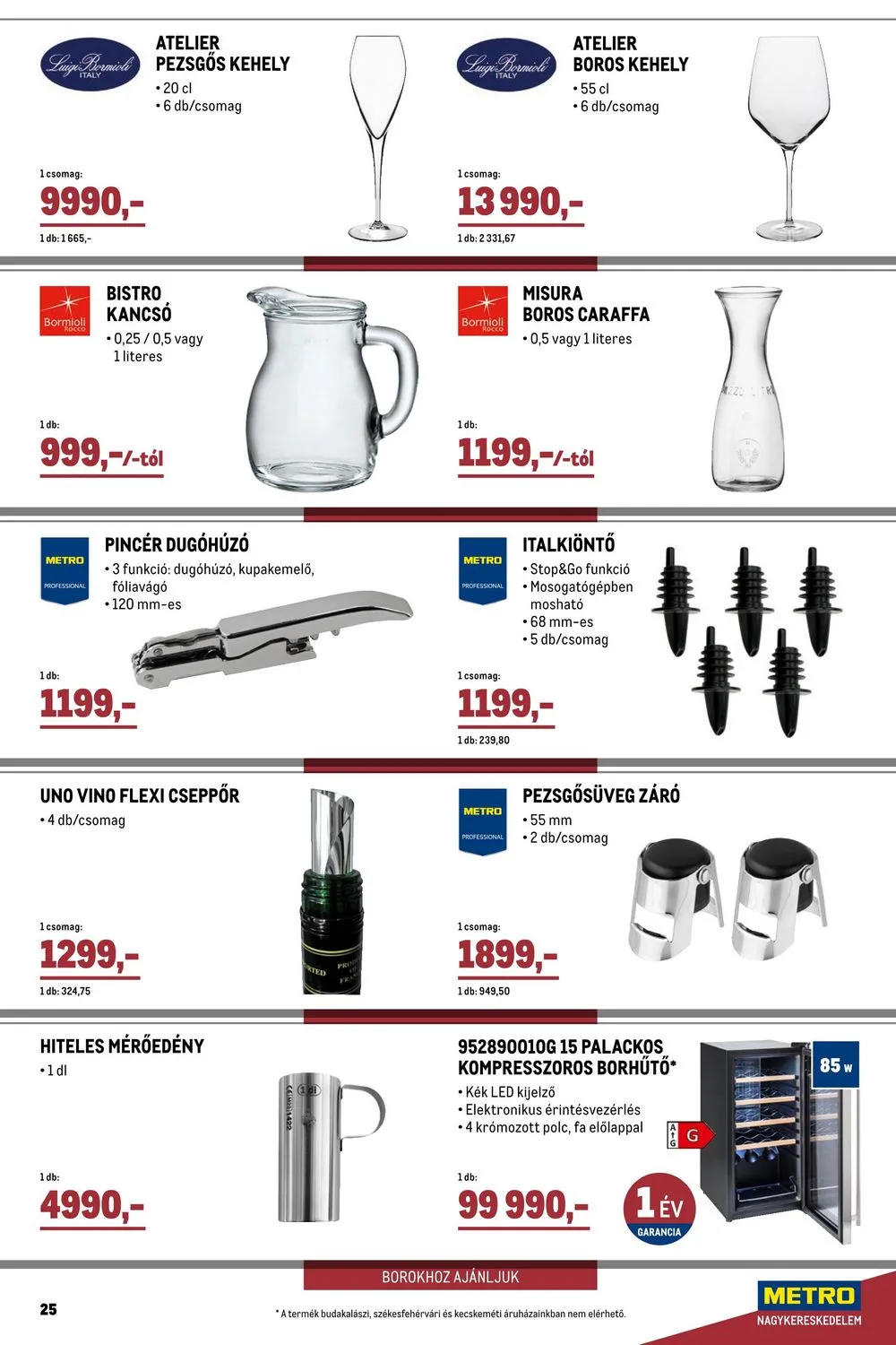 Metro akciós újság Borkatalogus 10.01–10.31 – 25. oldal