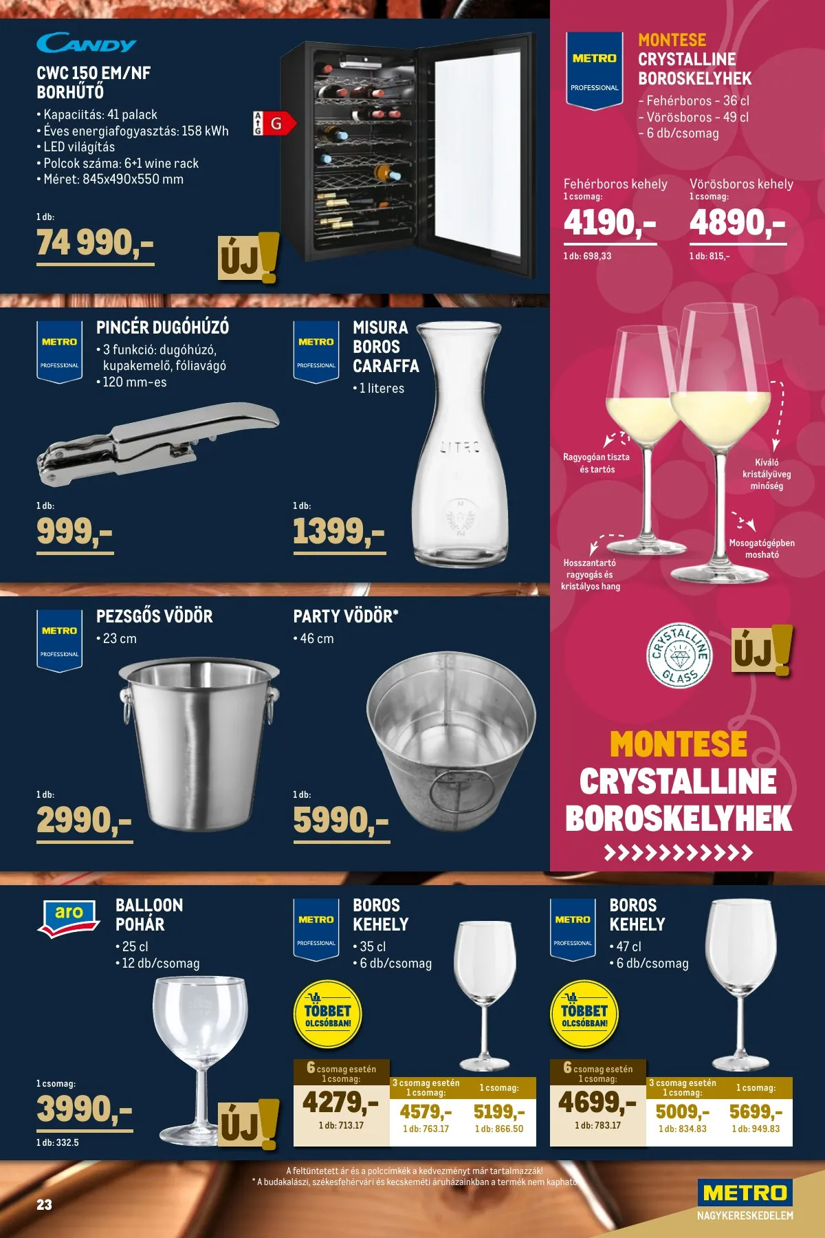 Metro akciós újság Borkatalogus 10.01–10.31 – 23. oldal