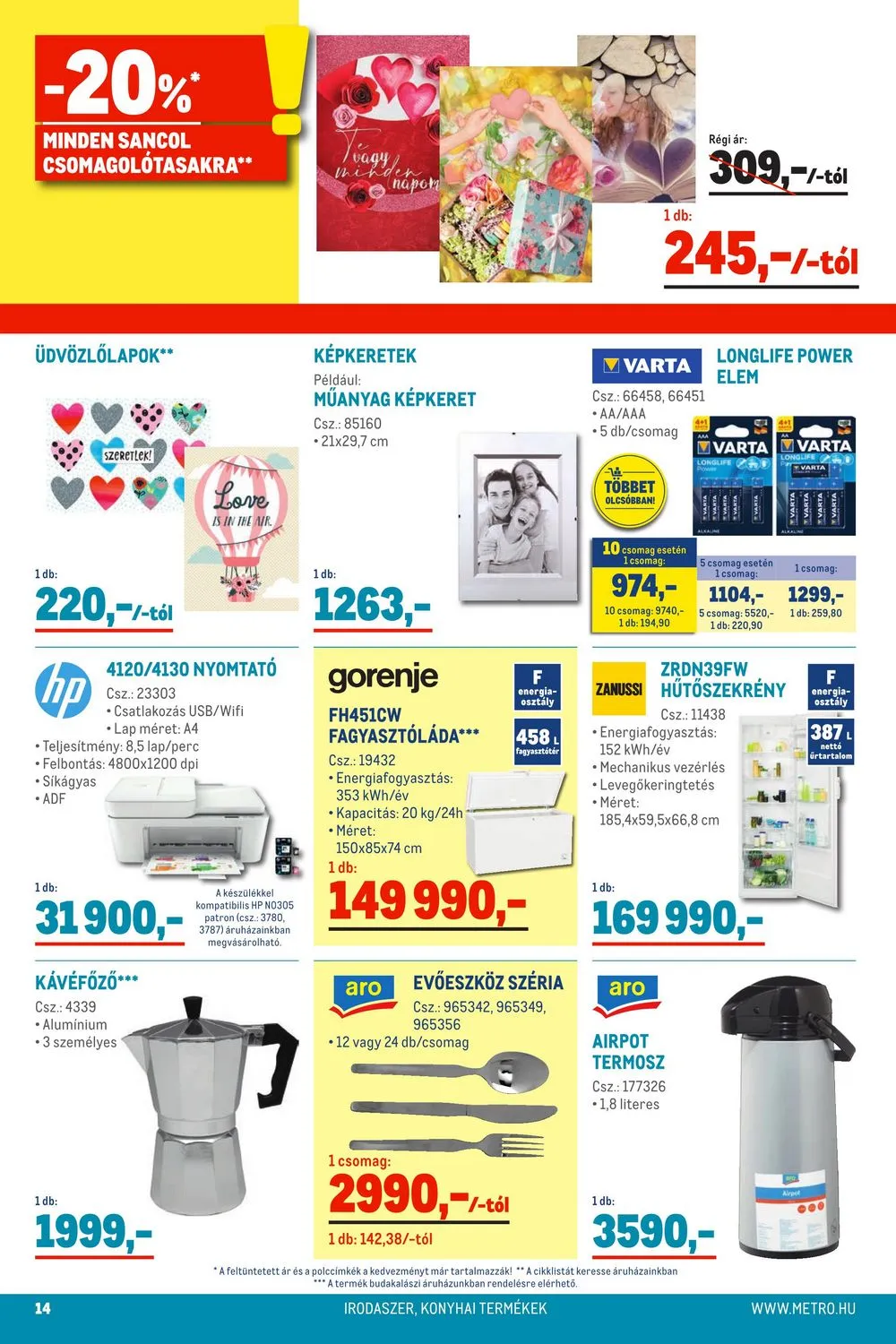 Metro akciós újság Élelmiszer 02.01–02.14 – 14. oldal