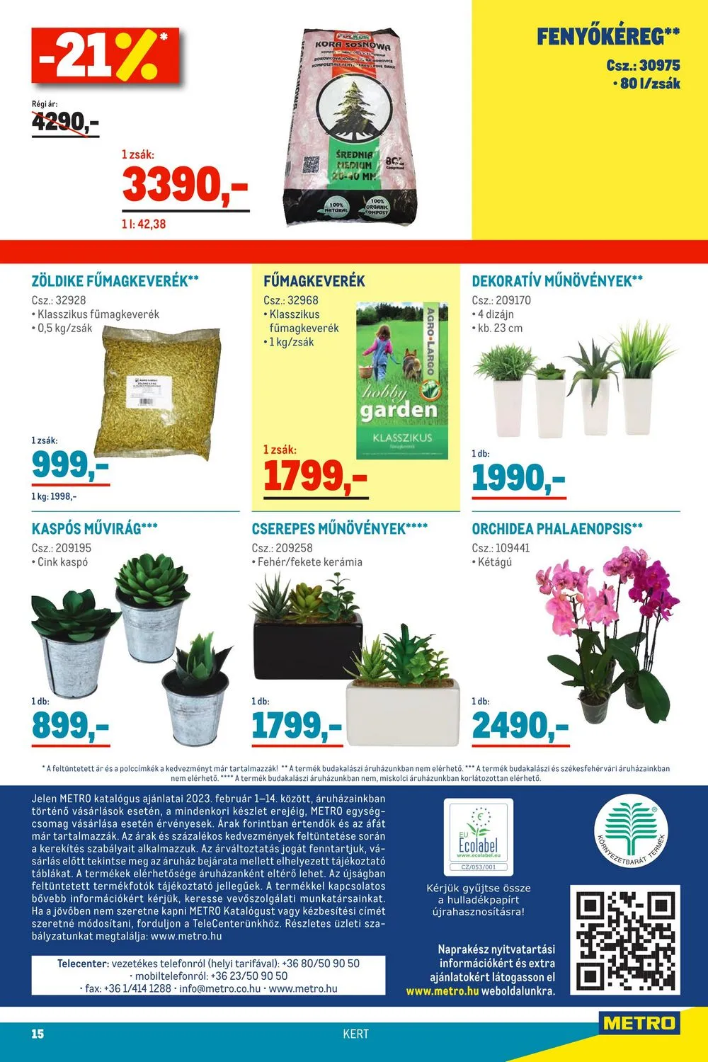 Metro akciós újság Élelmiszer 02.01–02.14 – 15. oldal