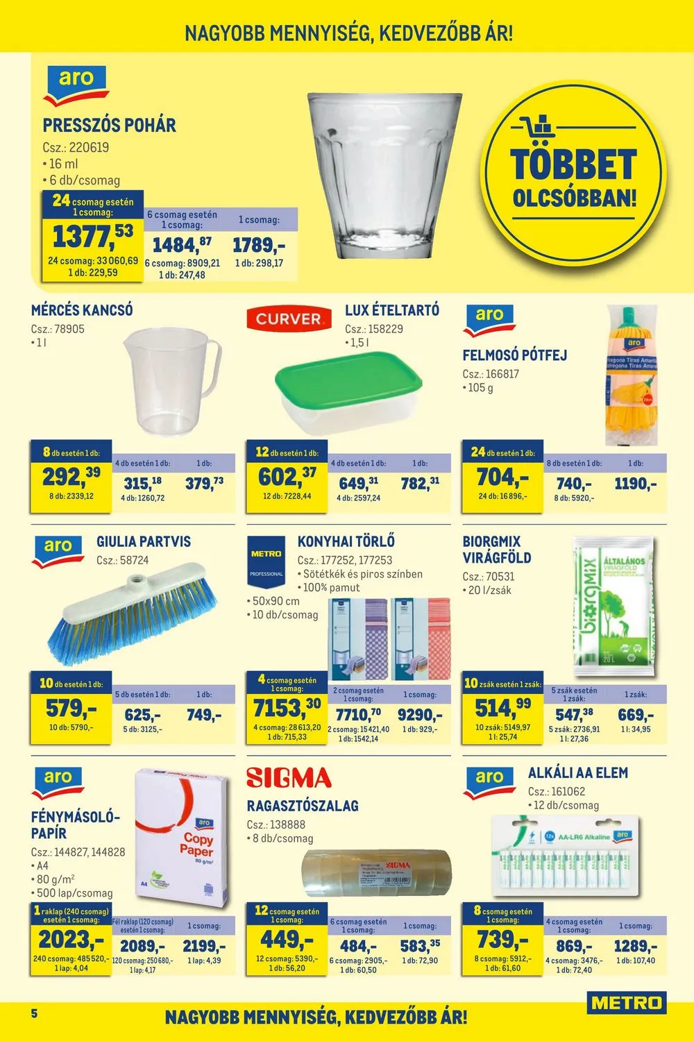 Metro akciós újság Élelmiszer 02.01–02.14 – 5. oldal