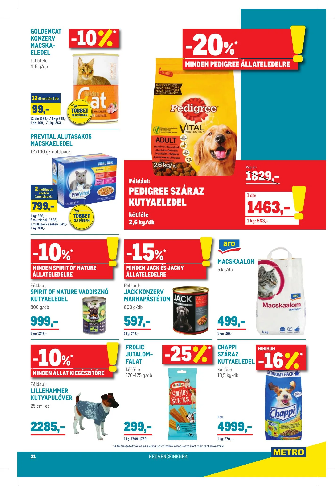 Metro akciós újság Élelmiszer és Szezonalis katalógus 01.02–01.19 – 21. oldal