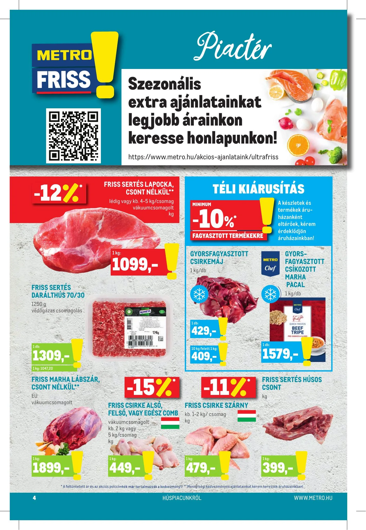 Metro akciós újság Élelmiszer és Szezonalis katalógus 01.02–01.19 – 4. oldal